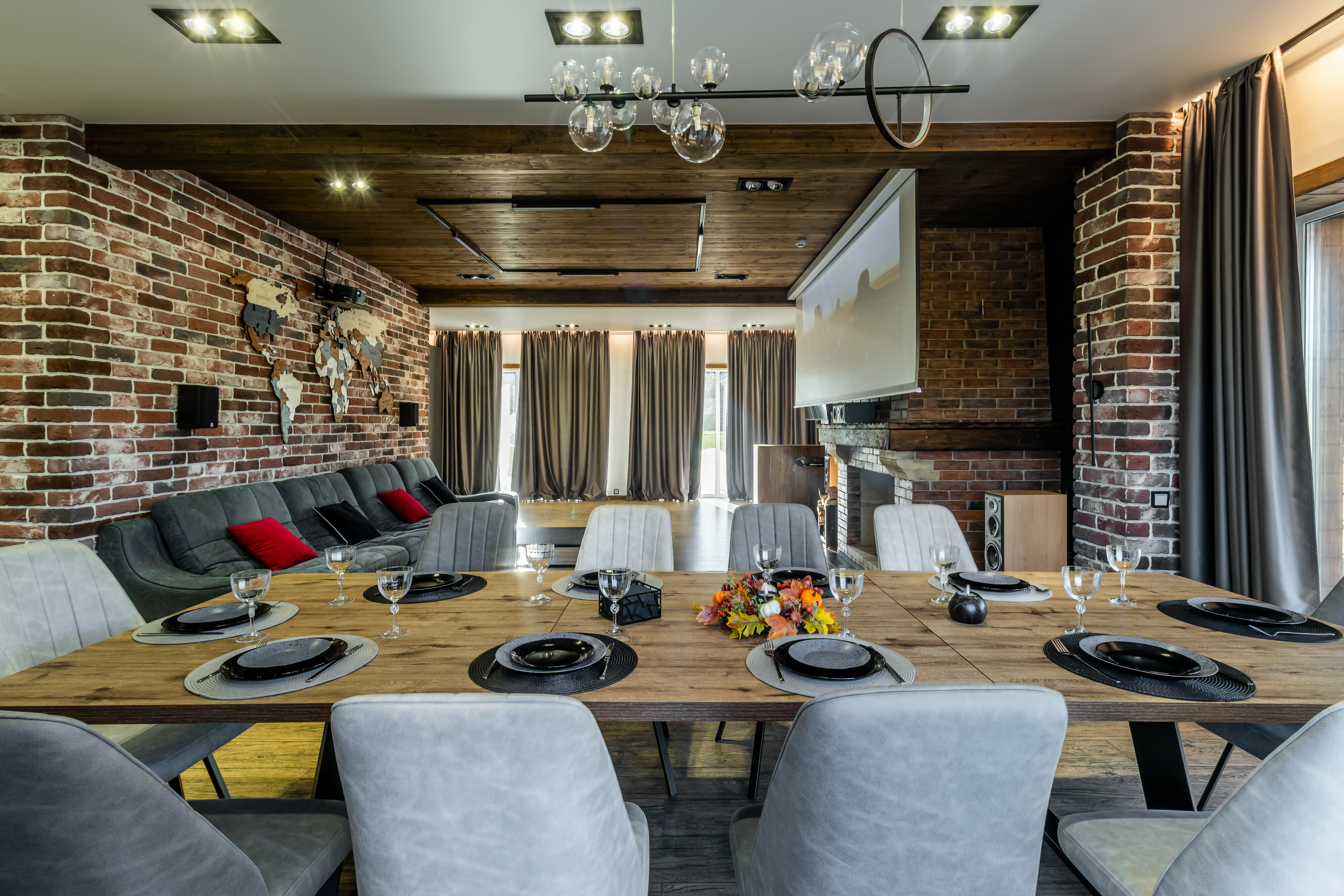 Дом Лофт с террасой на крыше