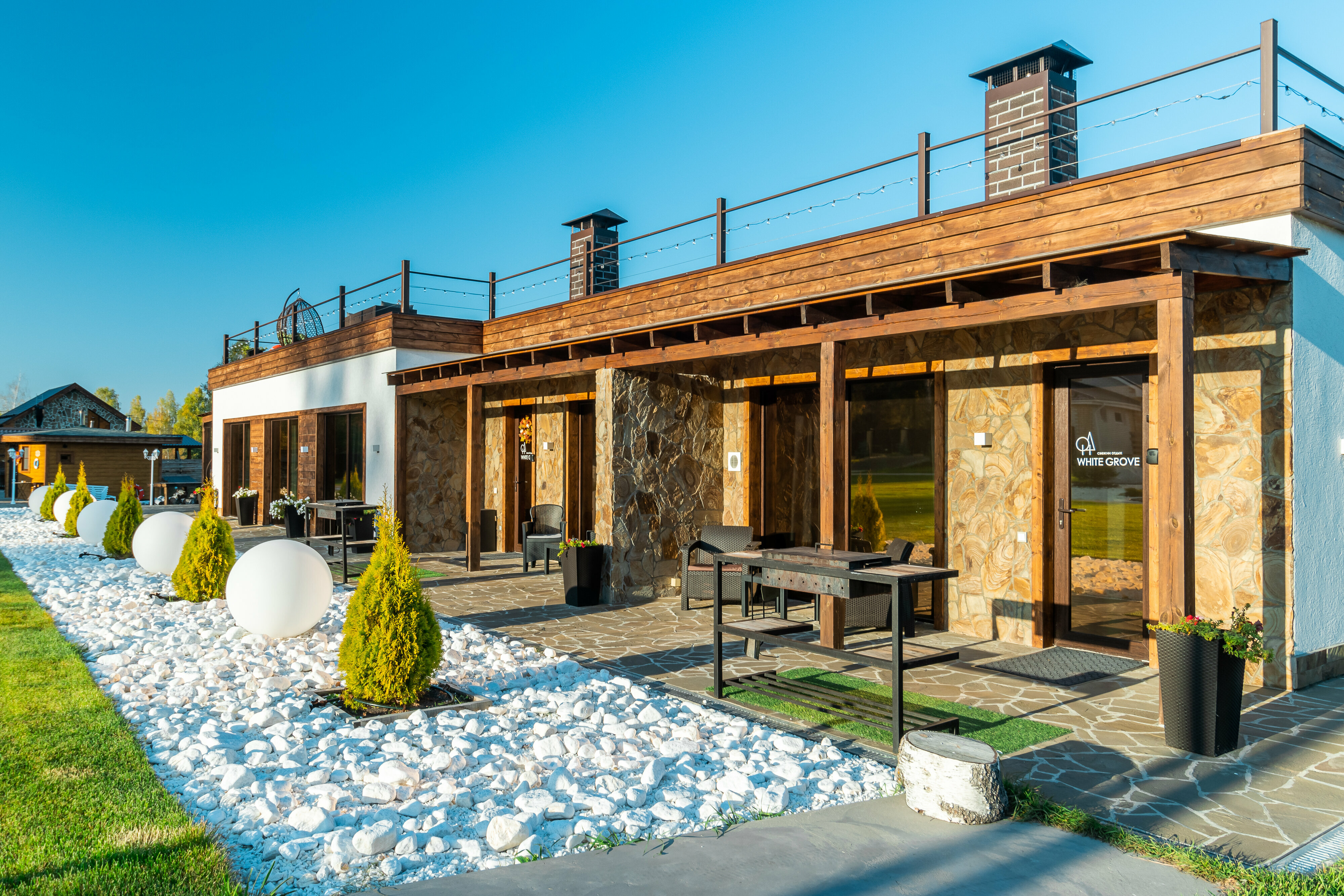 Дом Лофт с террасой на крыше