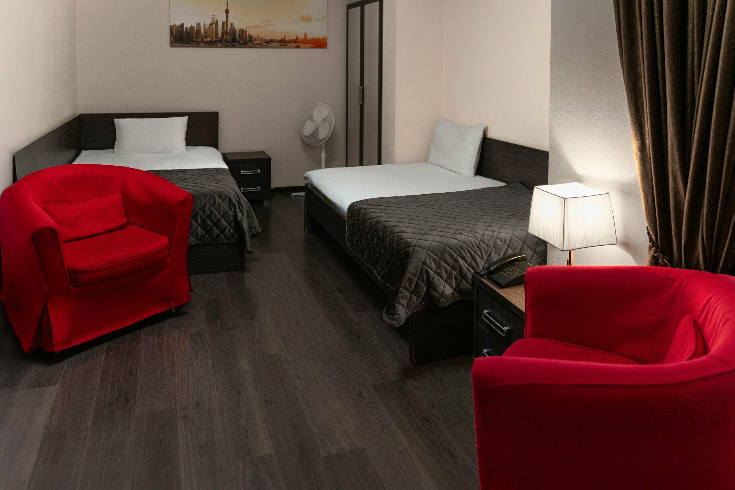 Номер стандарт с двумя раздельными кроватями