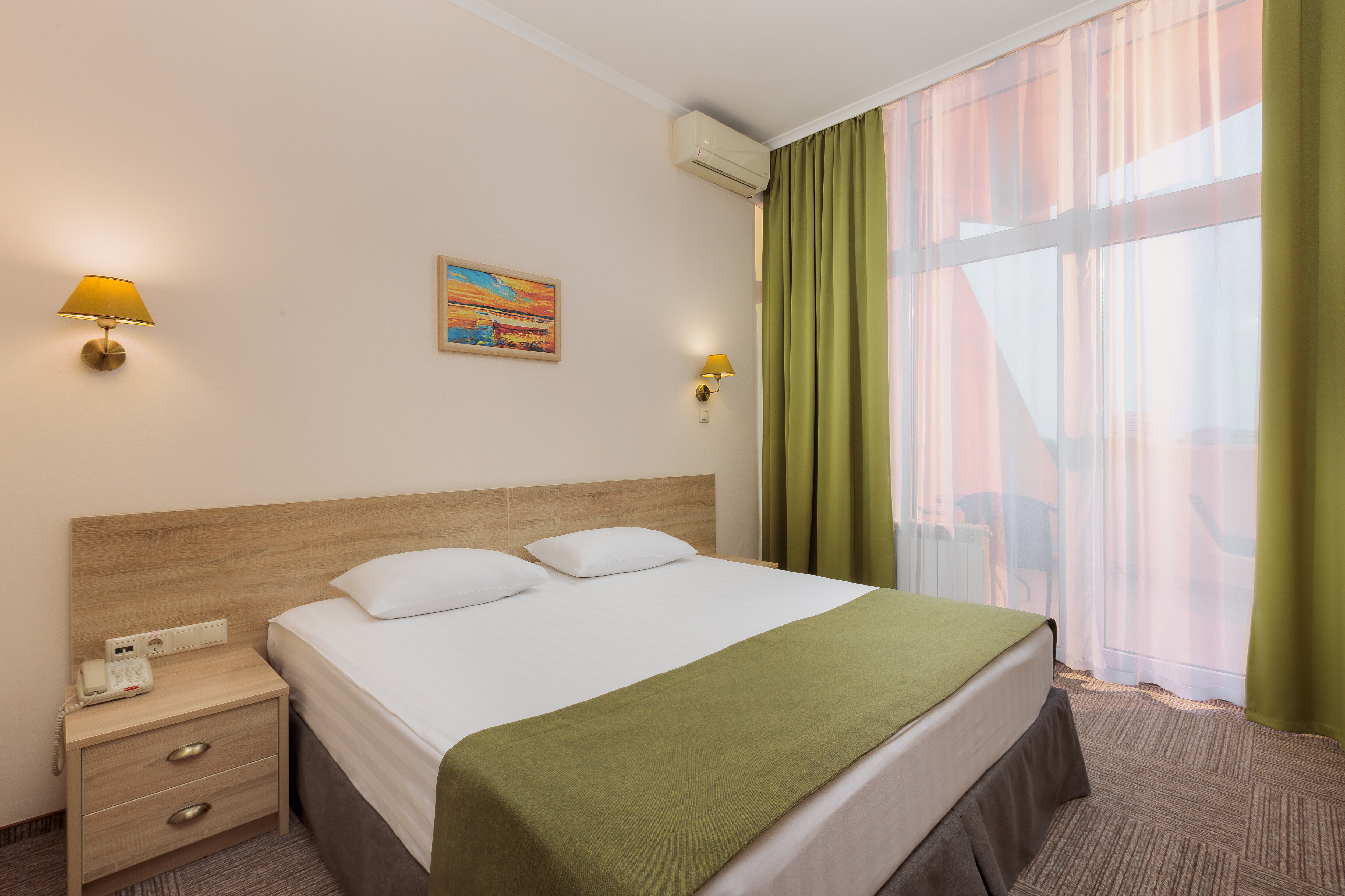 Семейный 2-комн. с балконом с видом на море