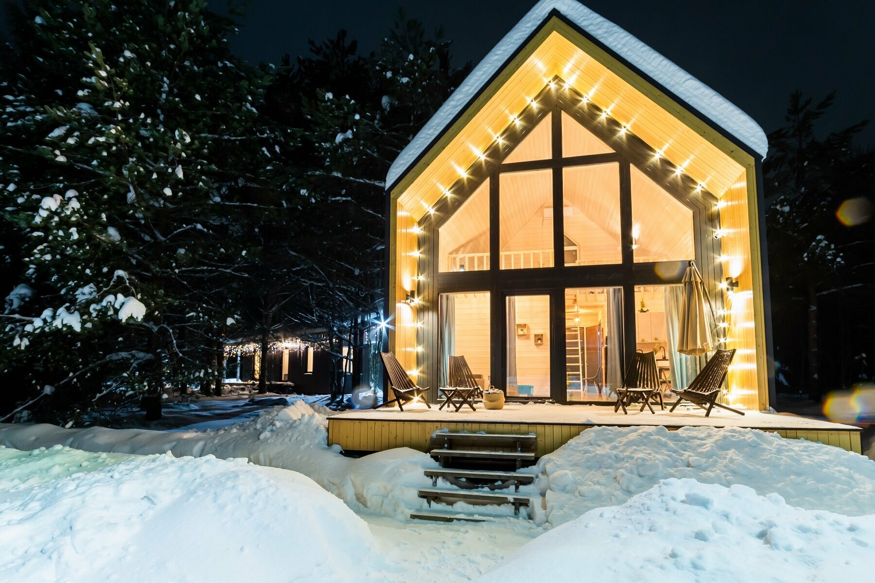 Коттедж с видом на лес