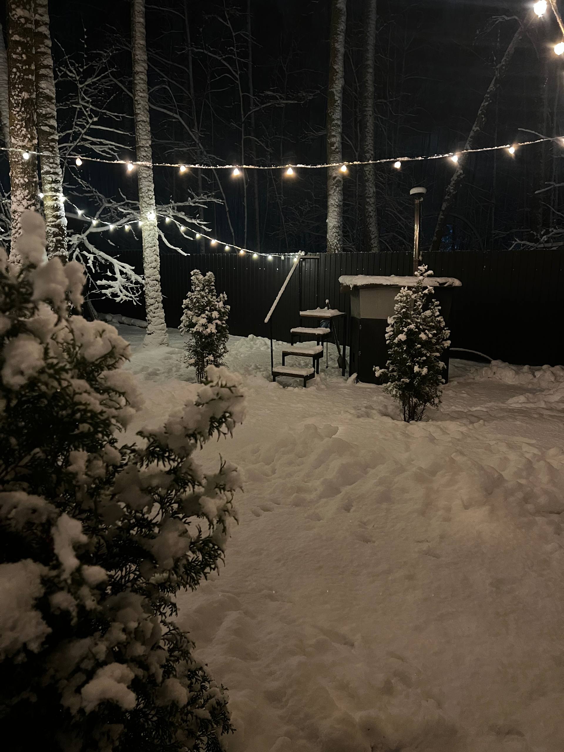 Домик в лесу с банным чаном