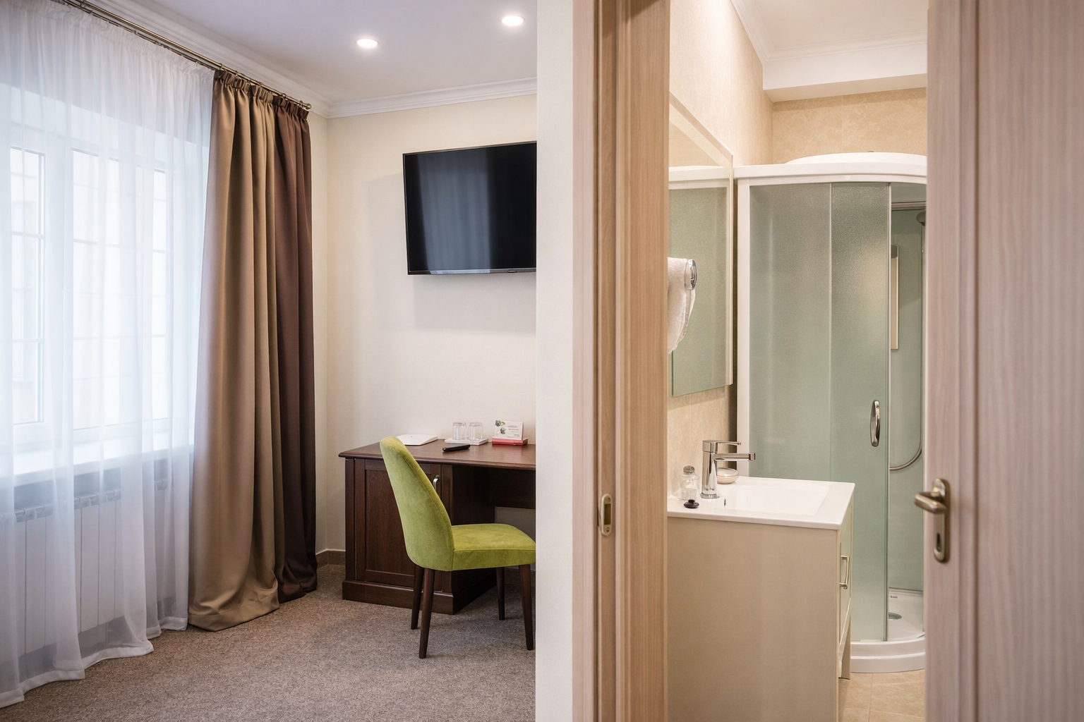 Улучшенный номер с кроватью размера «king-size» или 2 отдельными кроватями