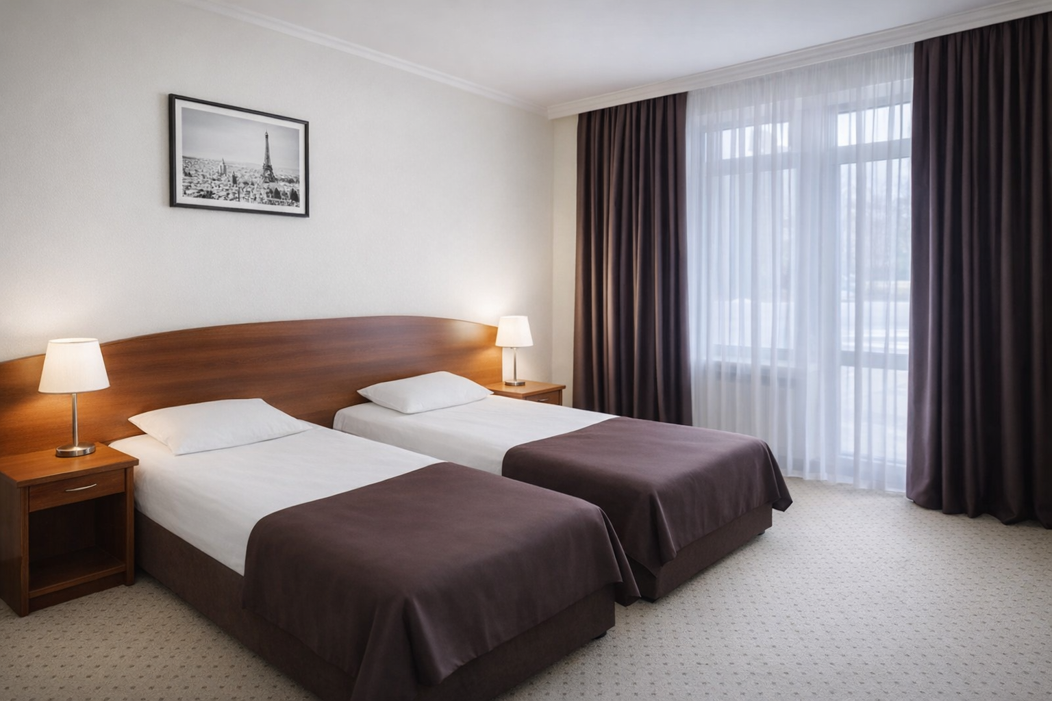 Улучшенный номер с кроватью размера «king-size» или 2 отдельными кроватями