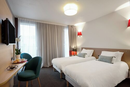 Улучшенная студия, 2 односпальные кровати в Appart'City Lille Grand Palais