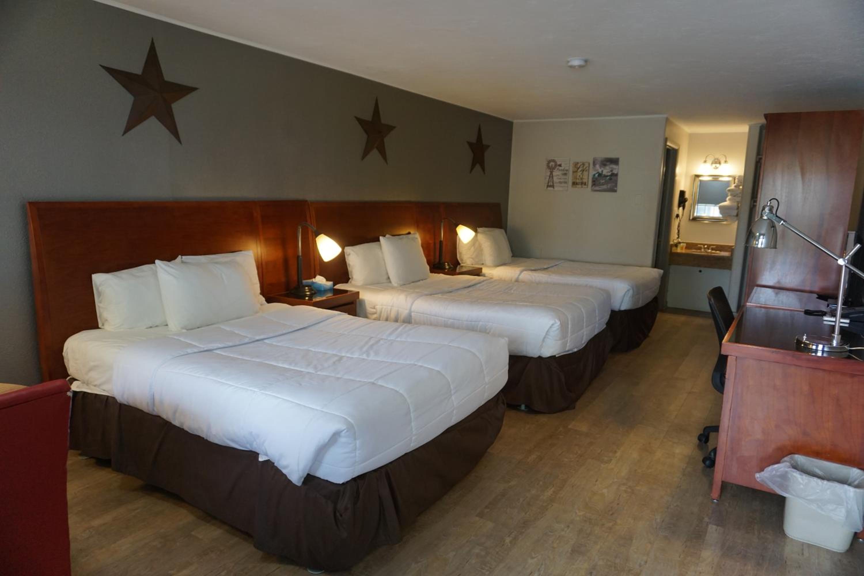 Room with Three Double Beds