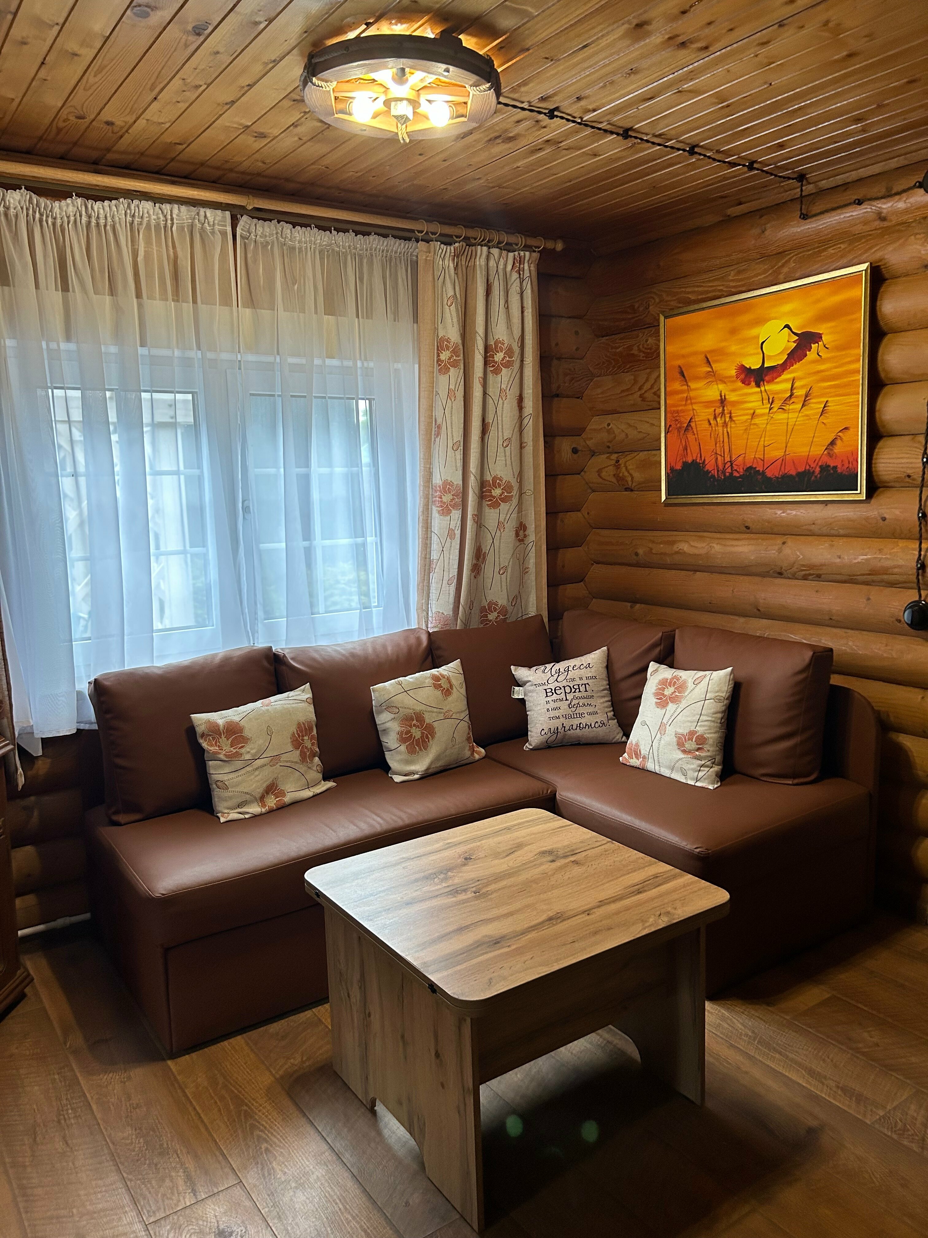 Коттедж с террасой и баней