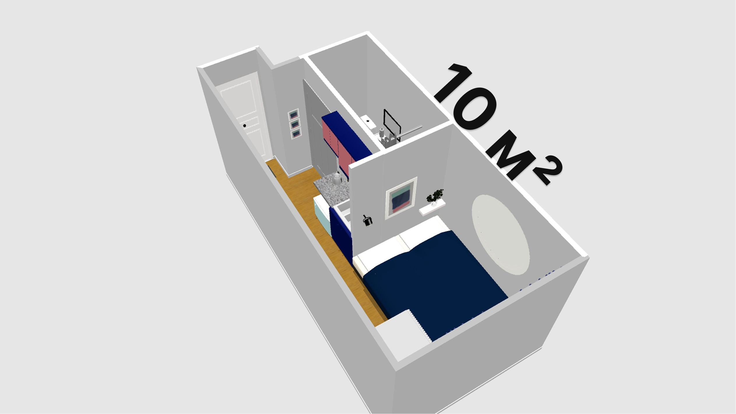 Одноместный гостиничный номер с кухней #4