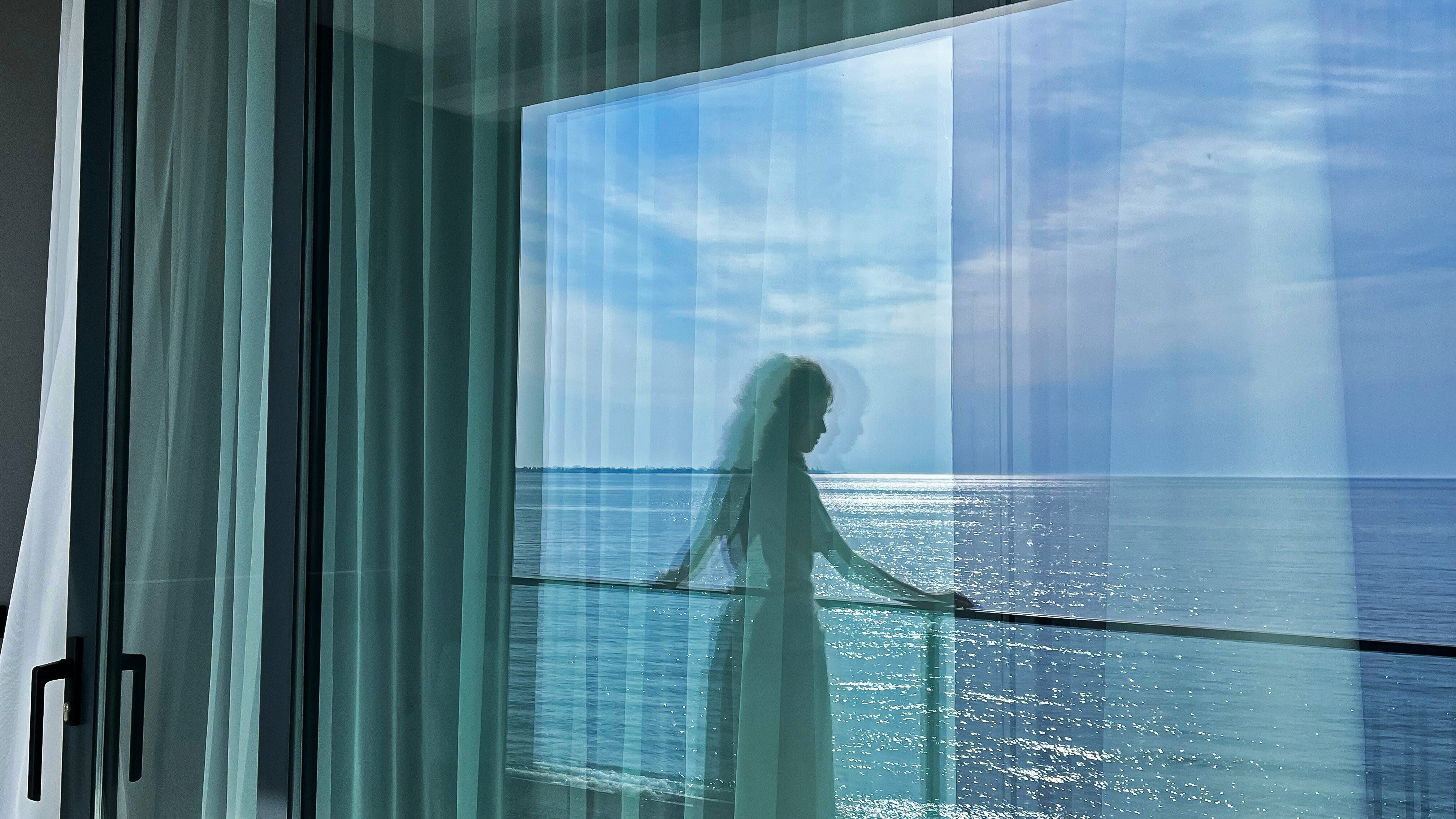 Двухместный номер Делюкс с 1 кроватью и балконом, вид на море