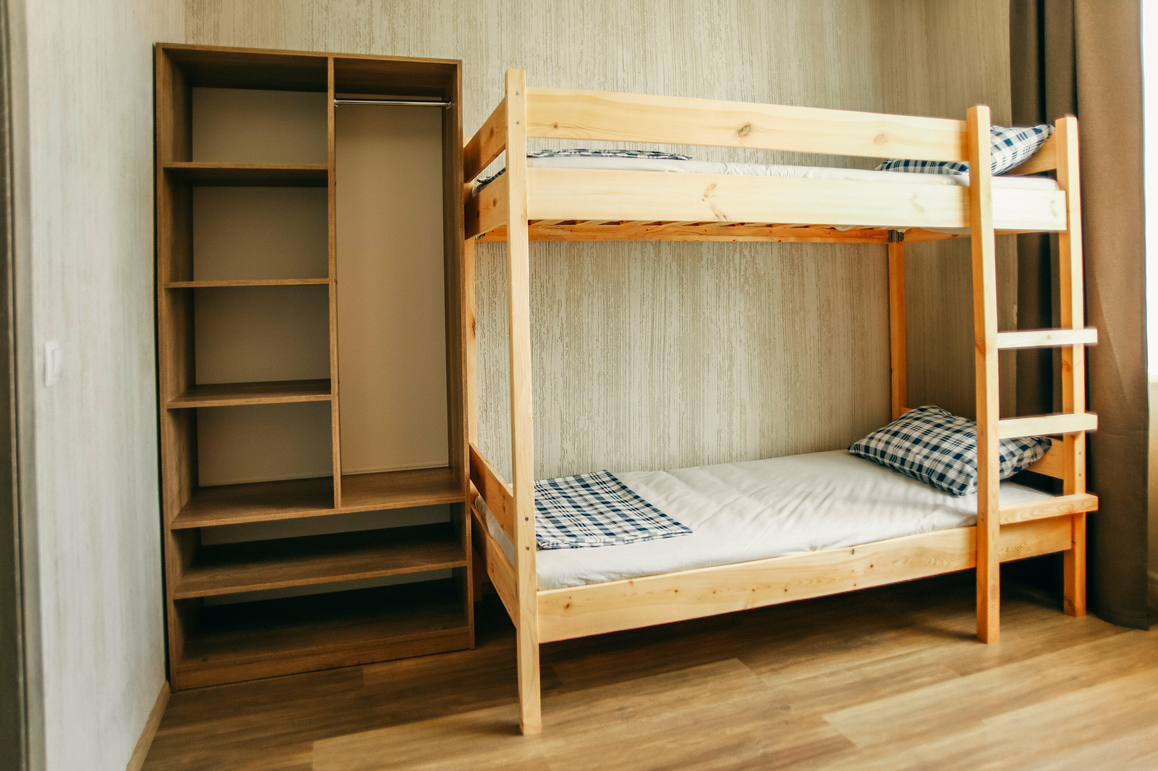 Кровать в общем номере с 4 кроватями