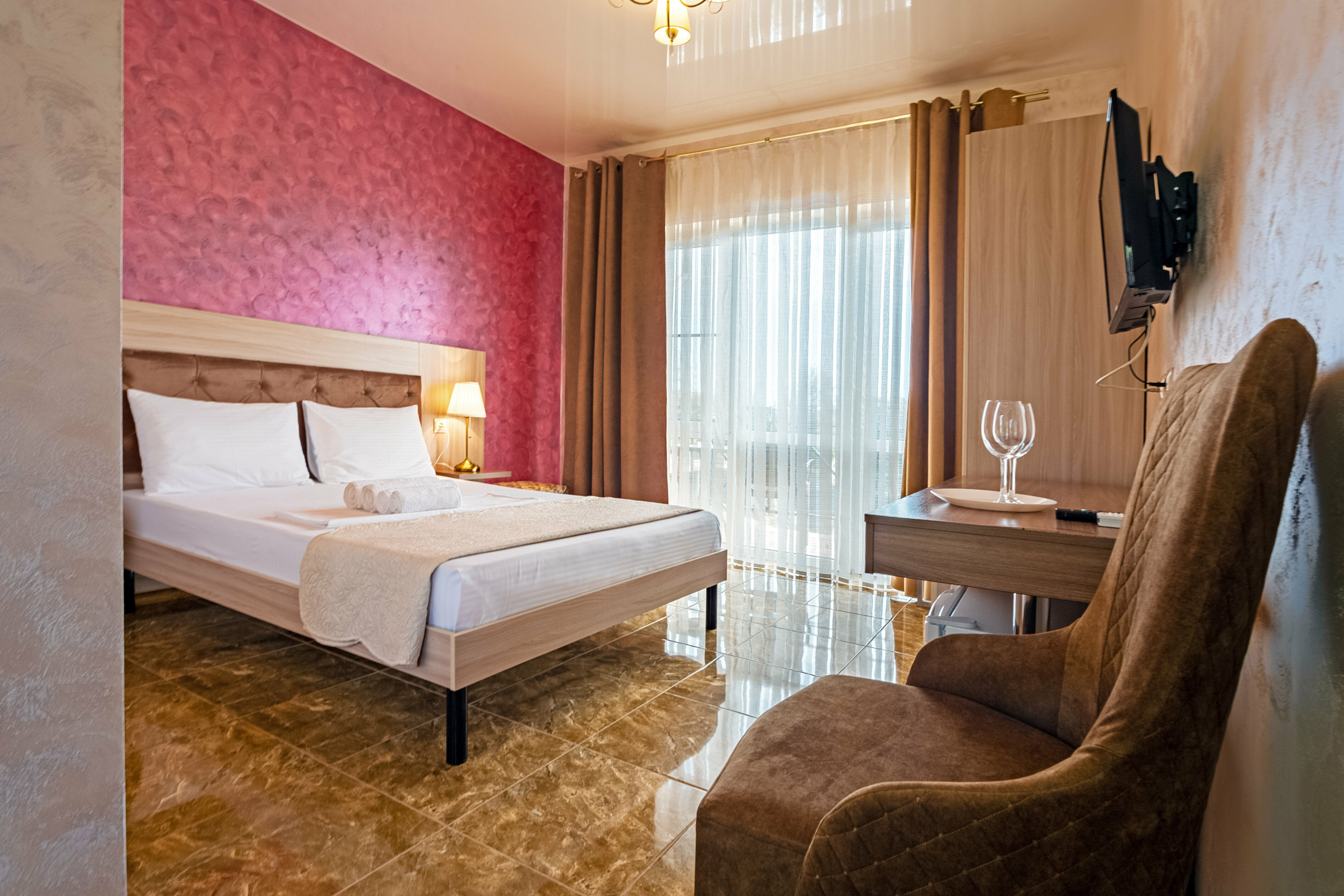 Двухместный номер Делюкс с 1 кроватью и балконом