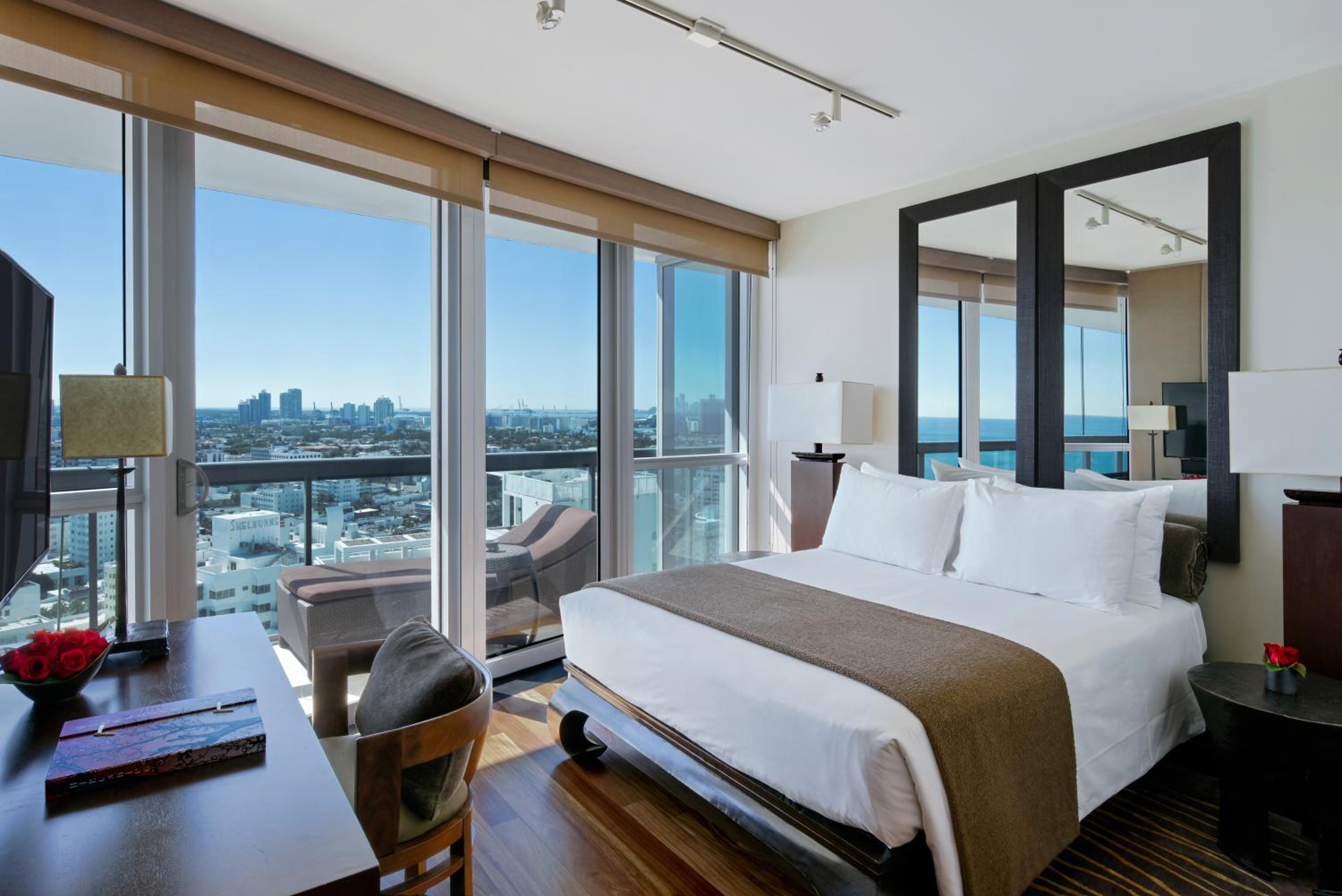 Two-Bedroom Suite with City and Ocean View