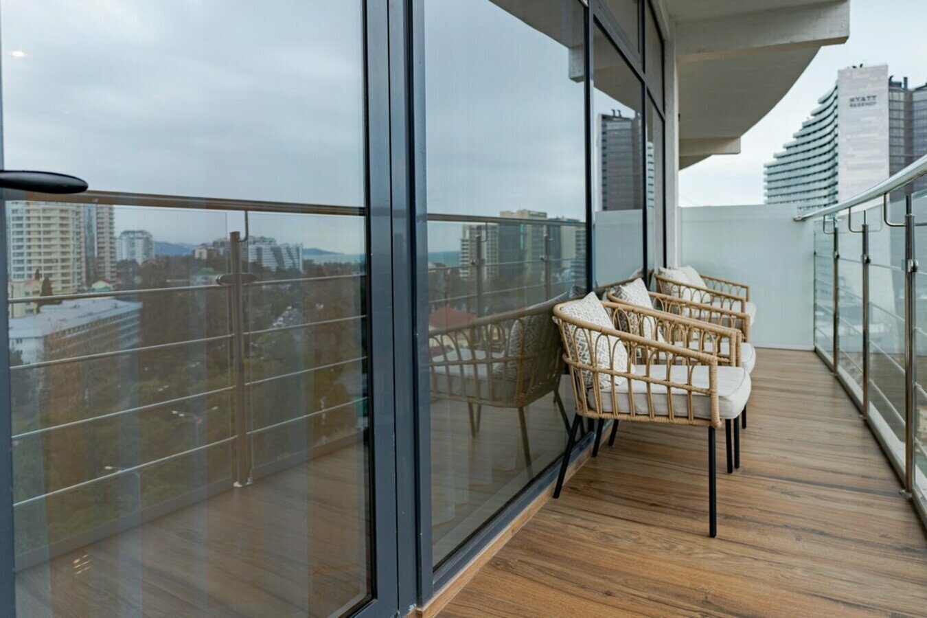 Премиальная студи с видом на море! Самый центр! До набережной и пляжа 5 минут!