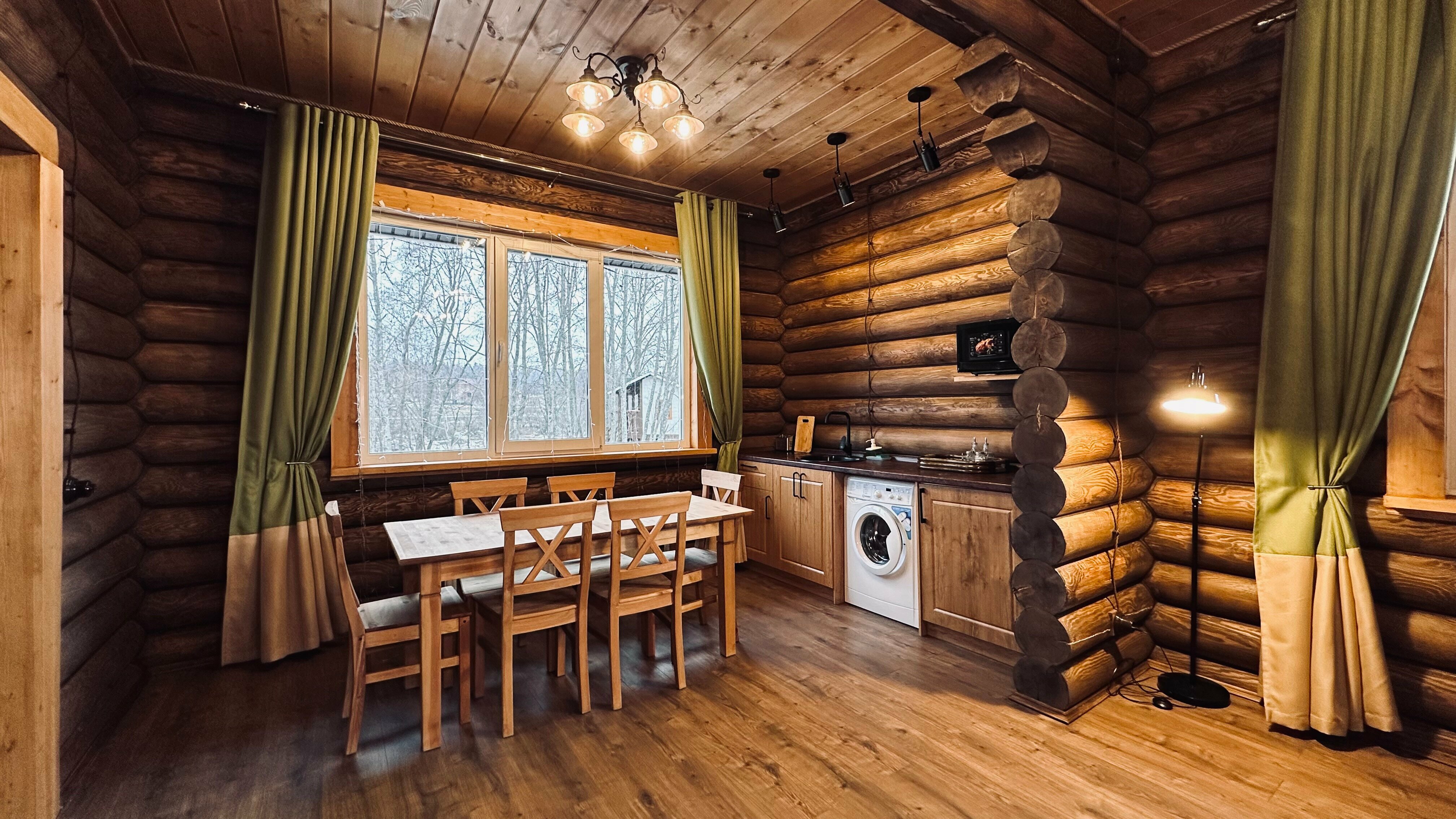 Дом из сруба №6 с террасой для 4-6 гостей