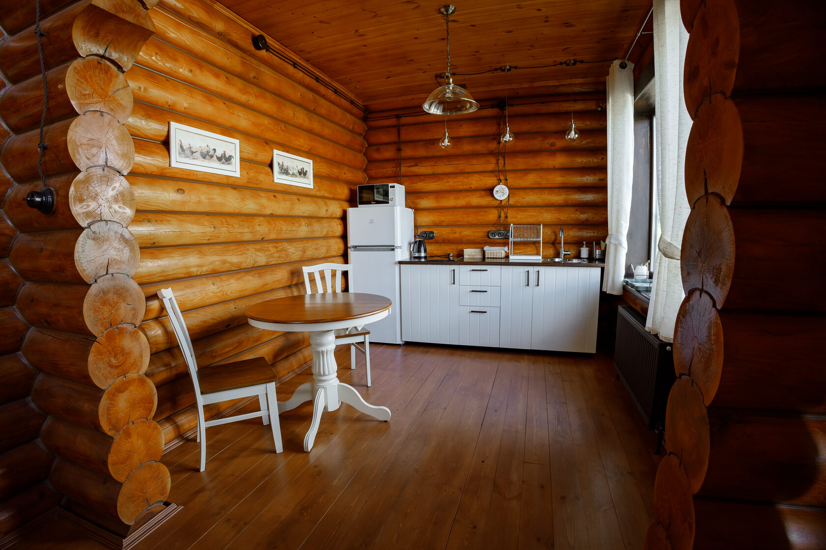 Дом из сруба №12 с камином для 4-6 гостей