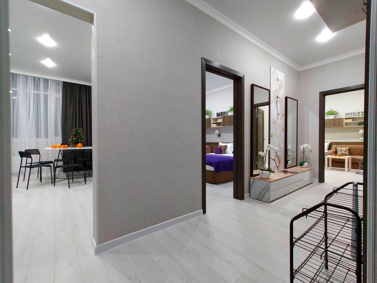 Двухкомнатные апартаменты Park & House № 4 (кухня и ванна) до 10 гостей