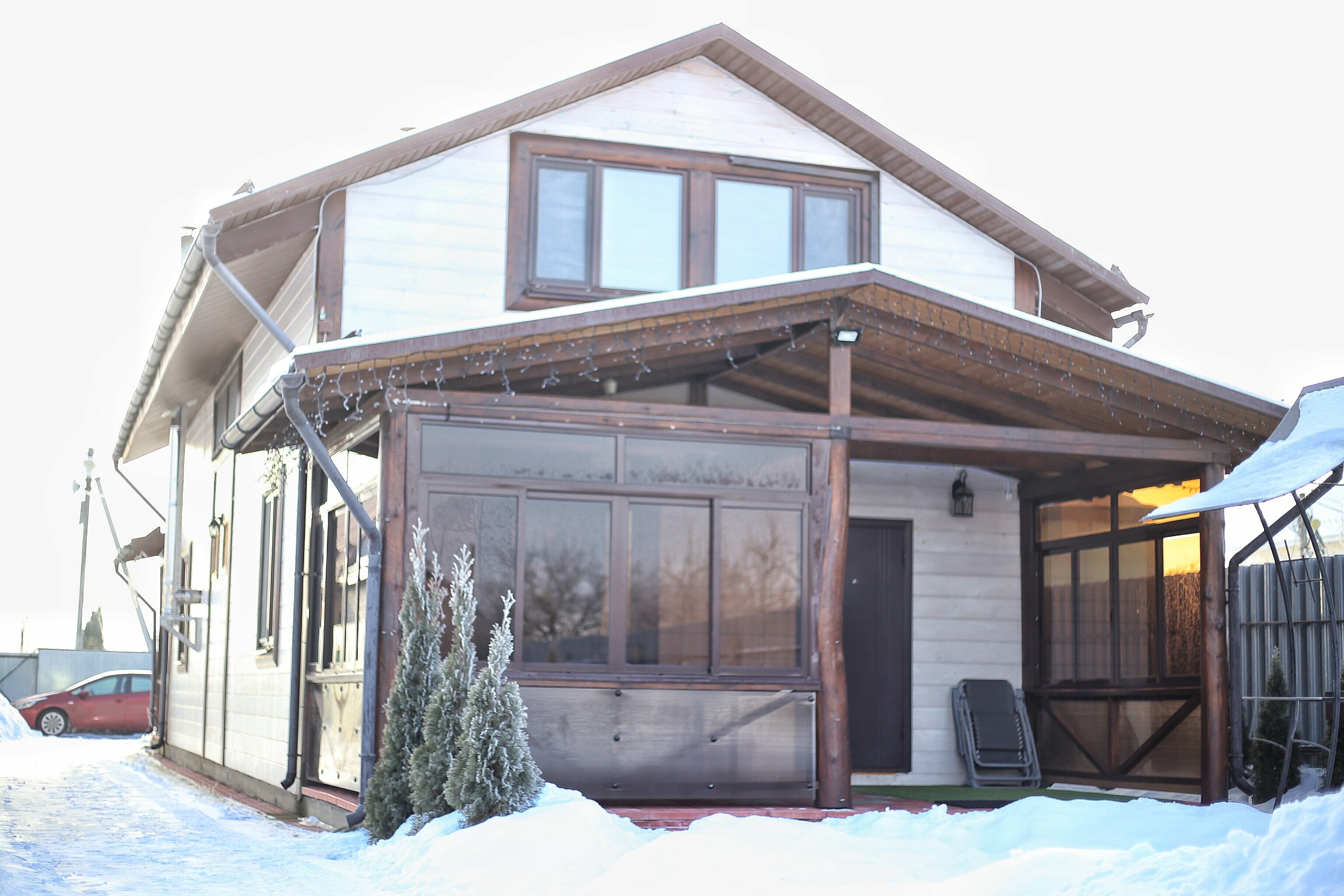 Коттедж №2 с баней, камином и мангальной зоной