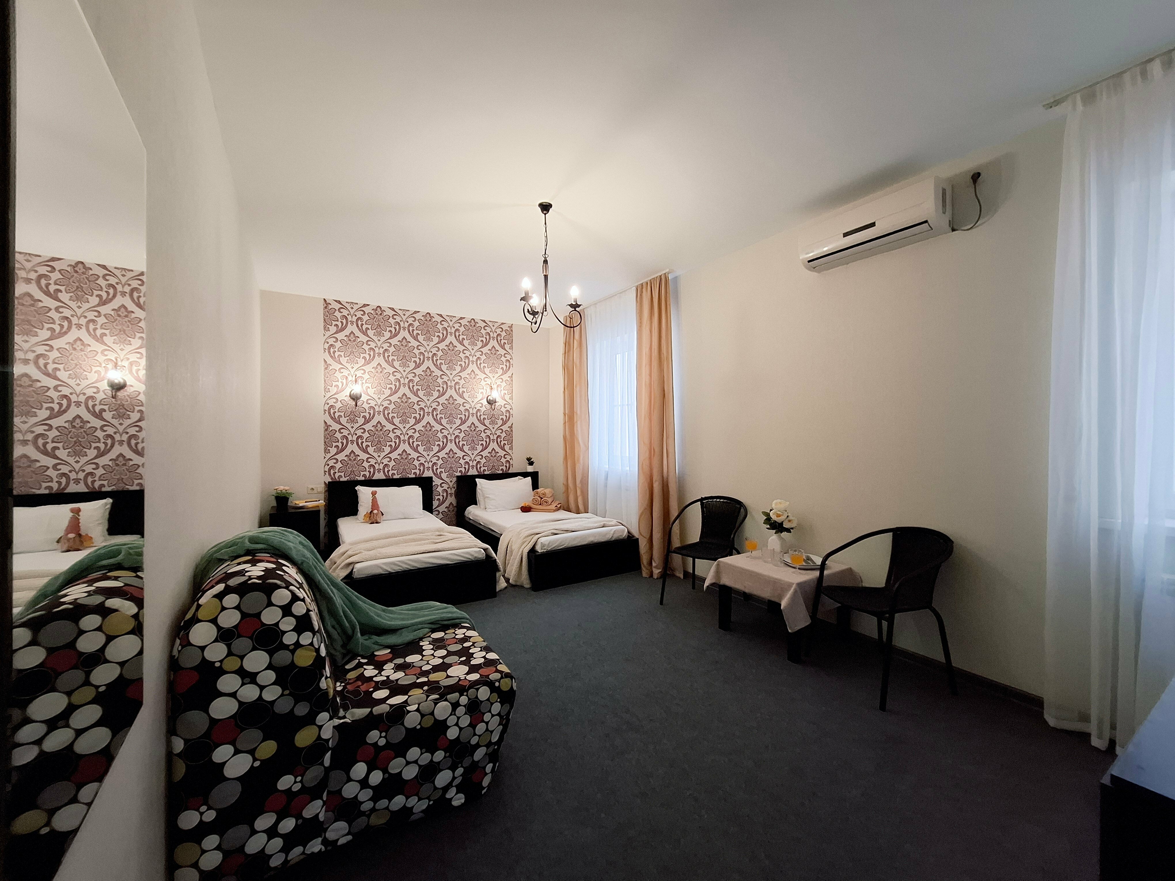 Семейный номер с кухней.