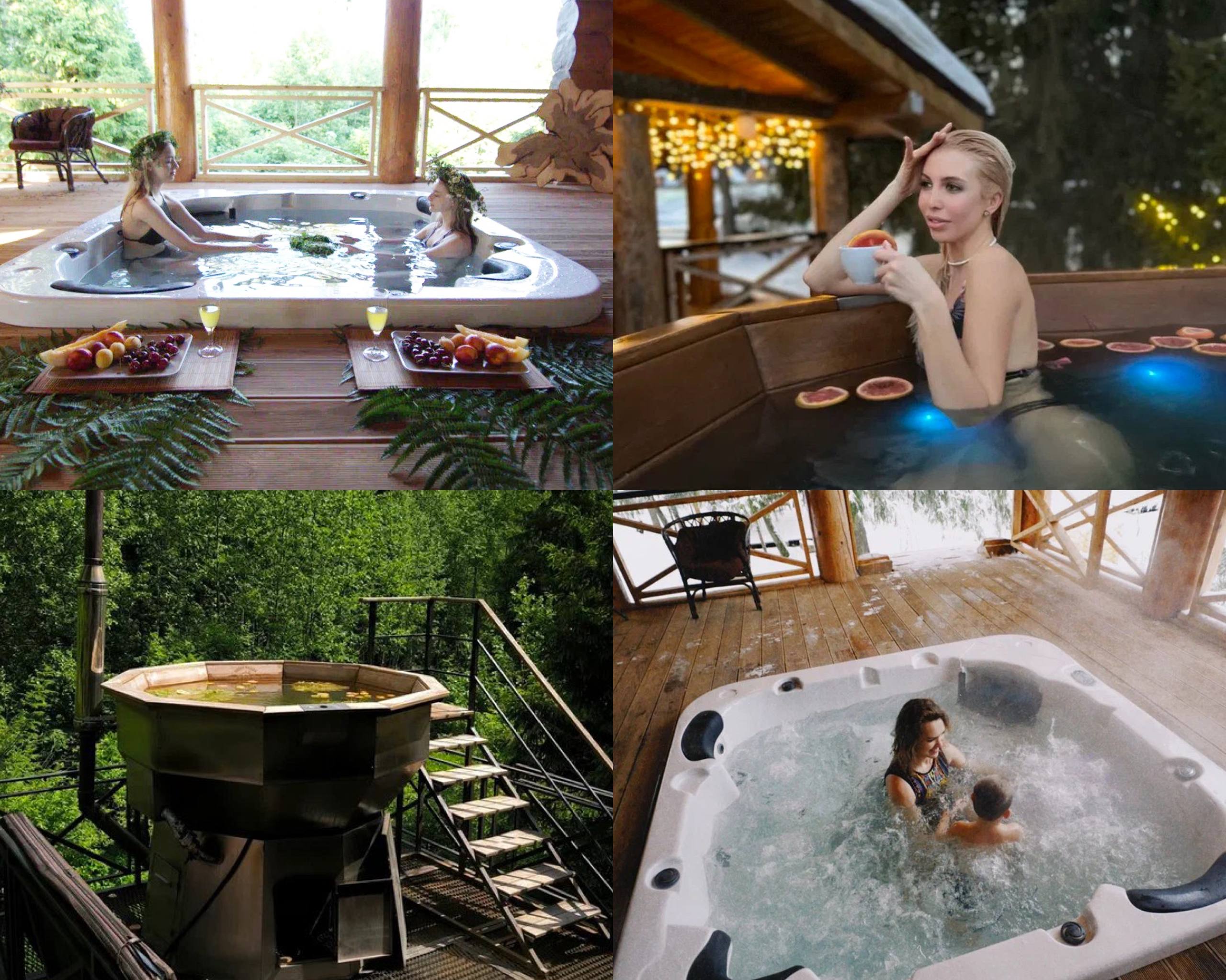 Терем с баней и джакузи на террасе