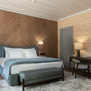 Шале с двумя спальнями, сауной и панорамной верандой