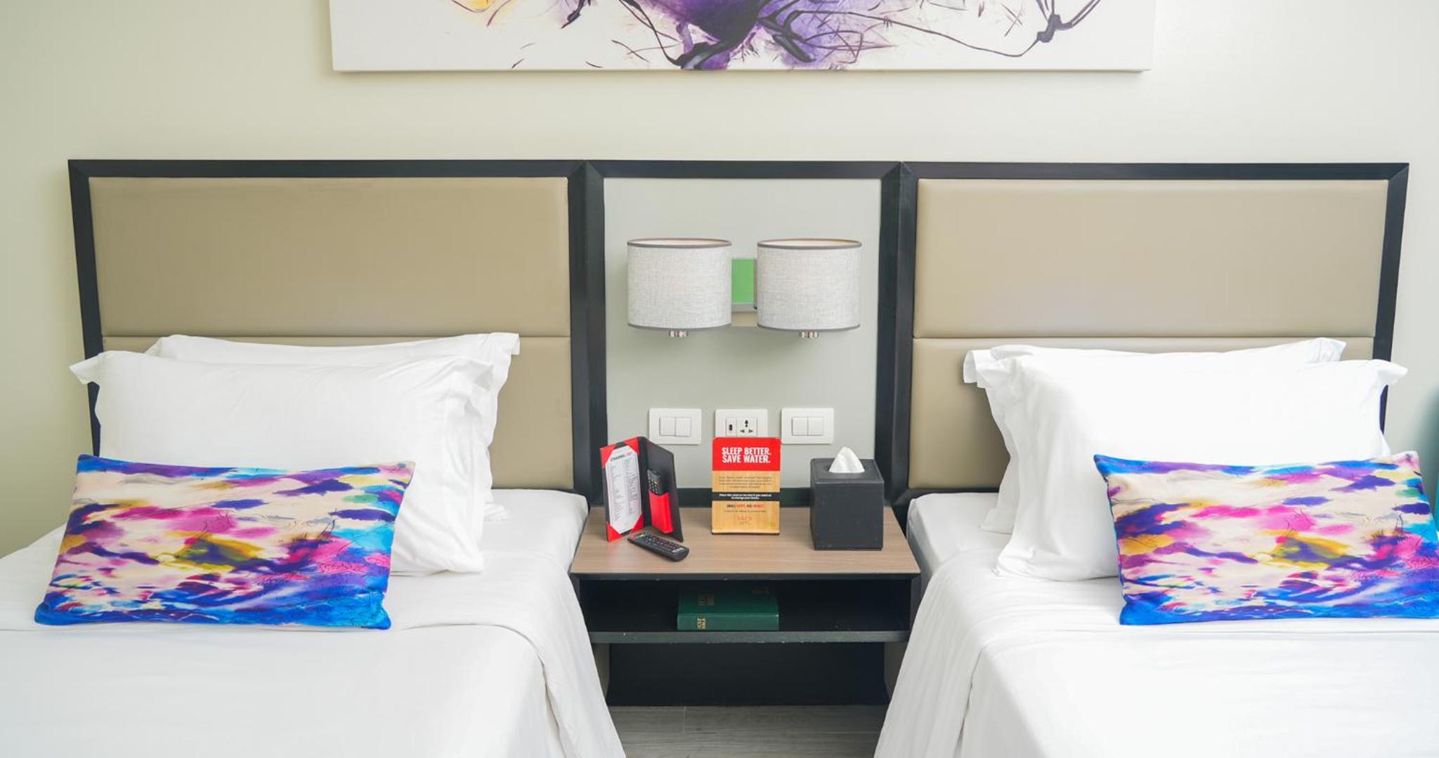 Standard Twin with Access to Pool and Gym