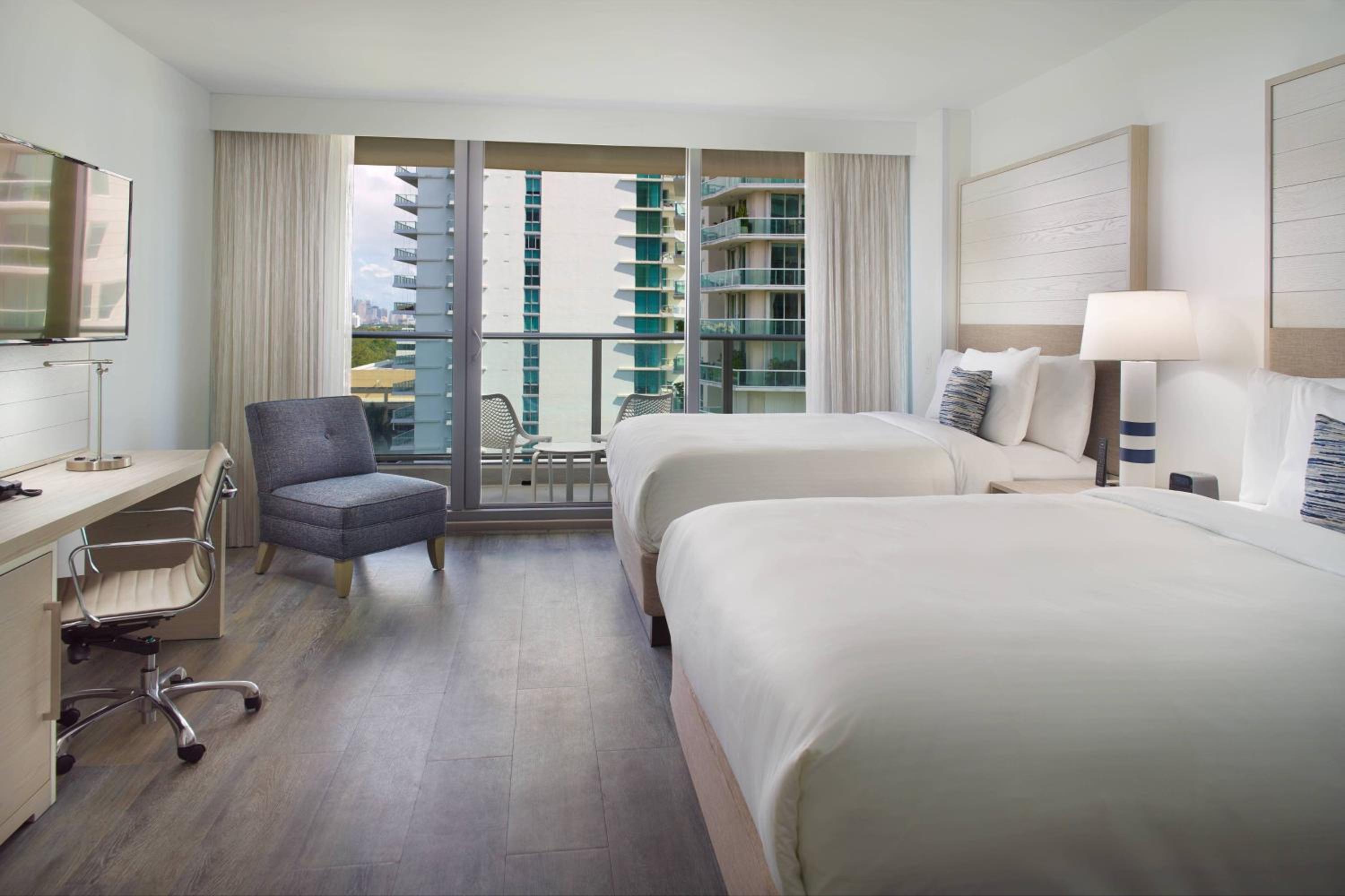 Queen Room with Two Queen Beds and Balcony - Hearing Accessible