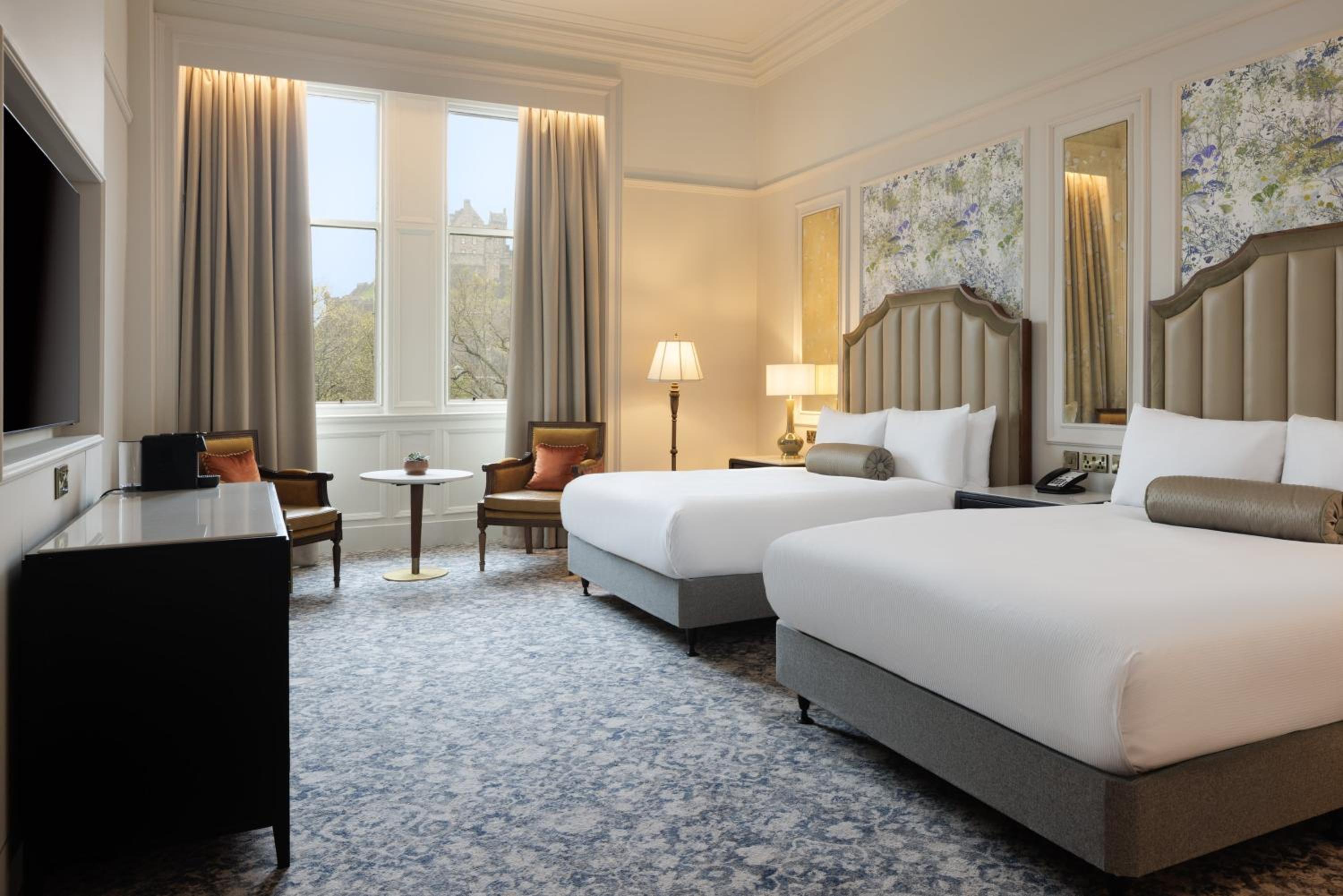 Premier Queen Room with Two Queen Beds and Castle View
