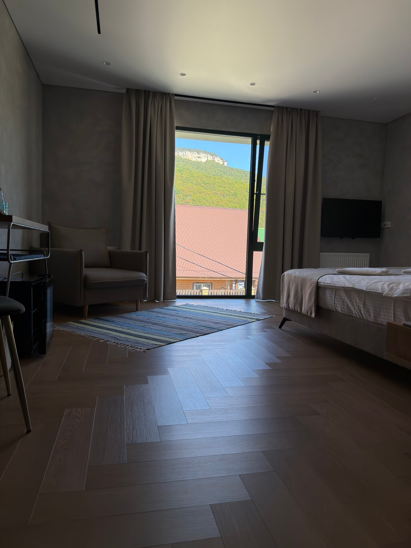 Двухместный номер с 1 кроватью и видом на горы