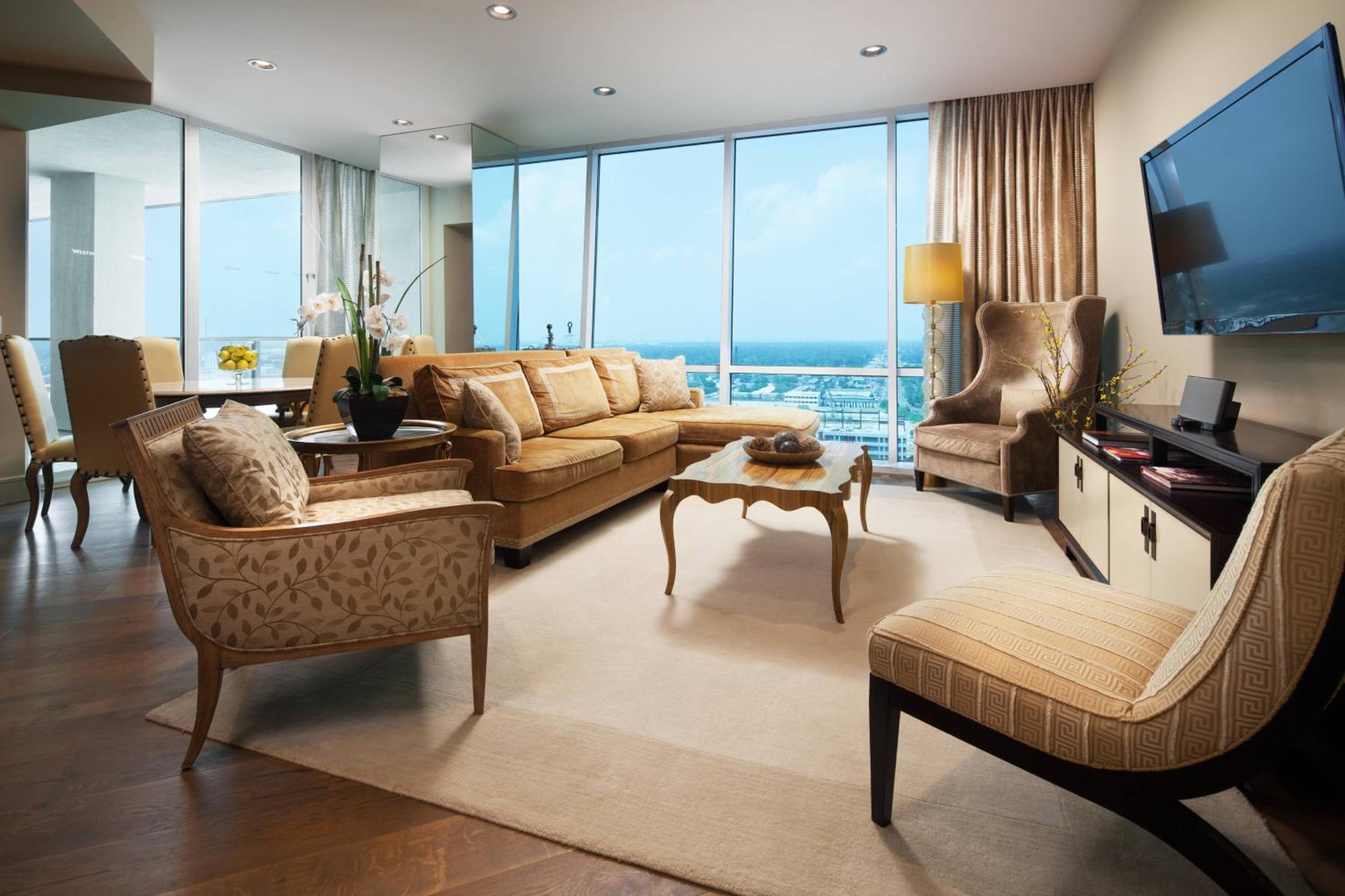Two-Bedroom Presidential Suite with City View and Balcony