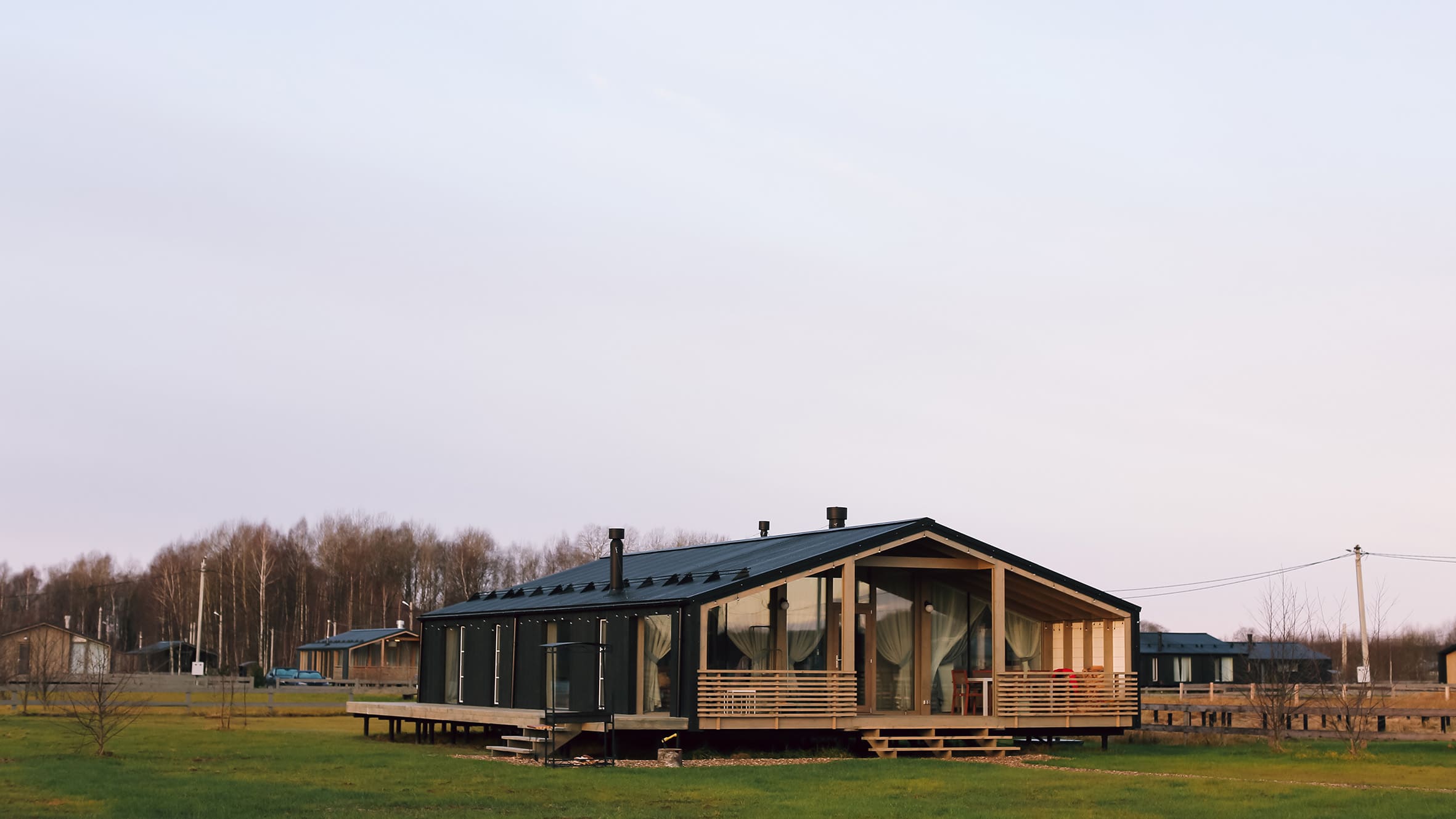 Коттедж с видом на лес