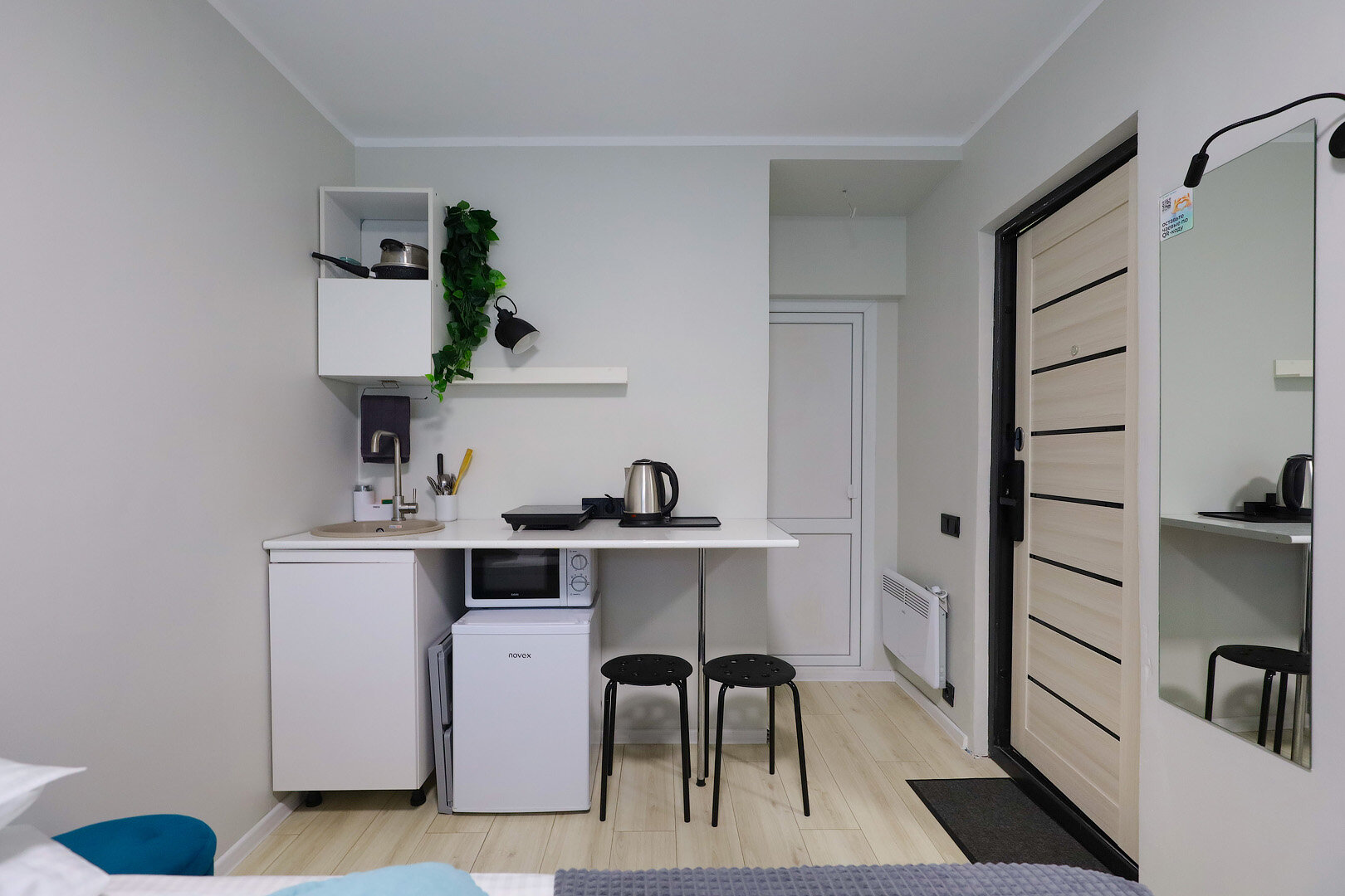 Двухместный номер с 1 кроватью и балконом