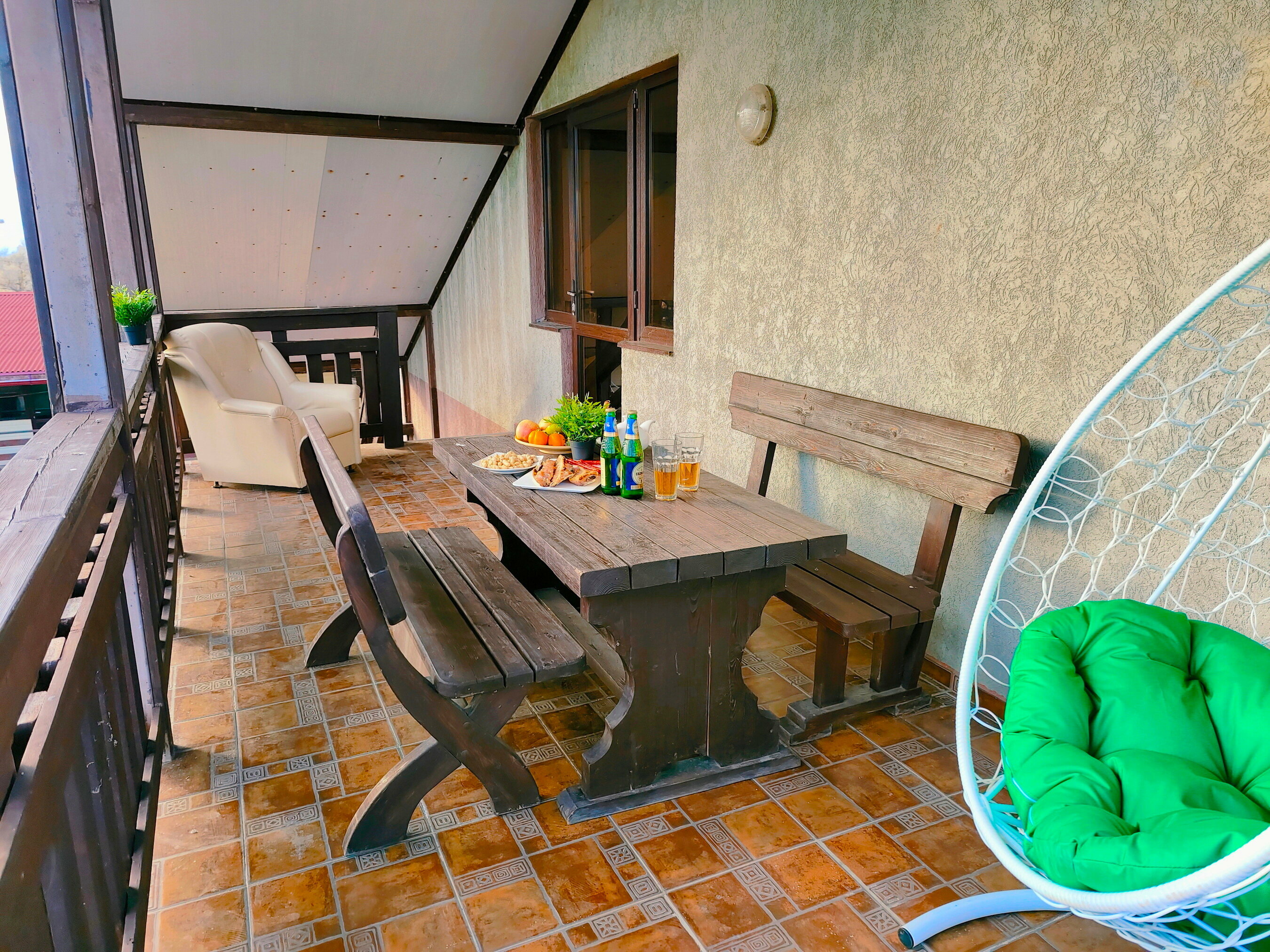 4х местная Студия с мини-кухней, террасой и видом на море