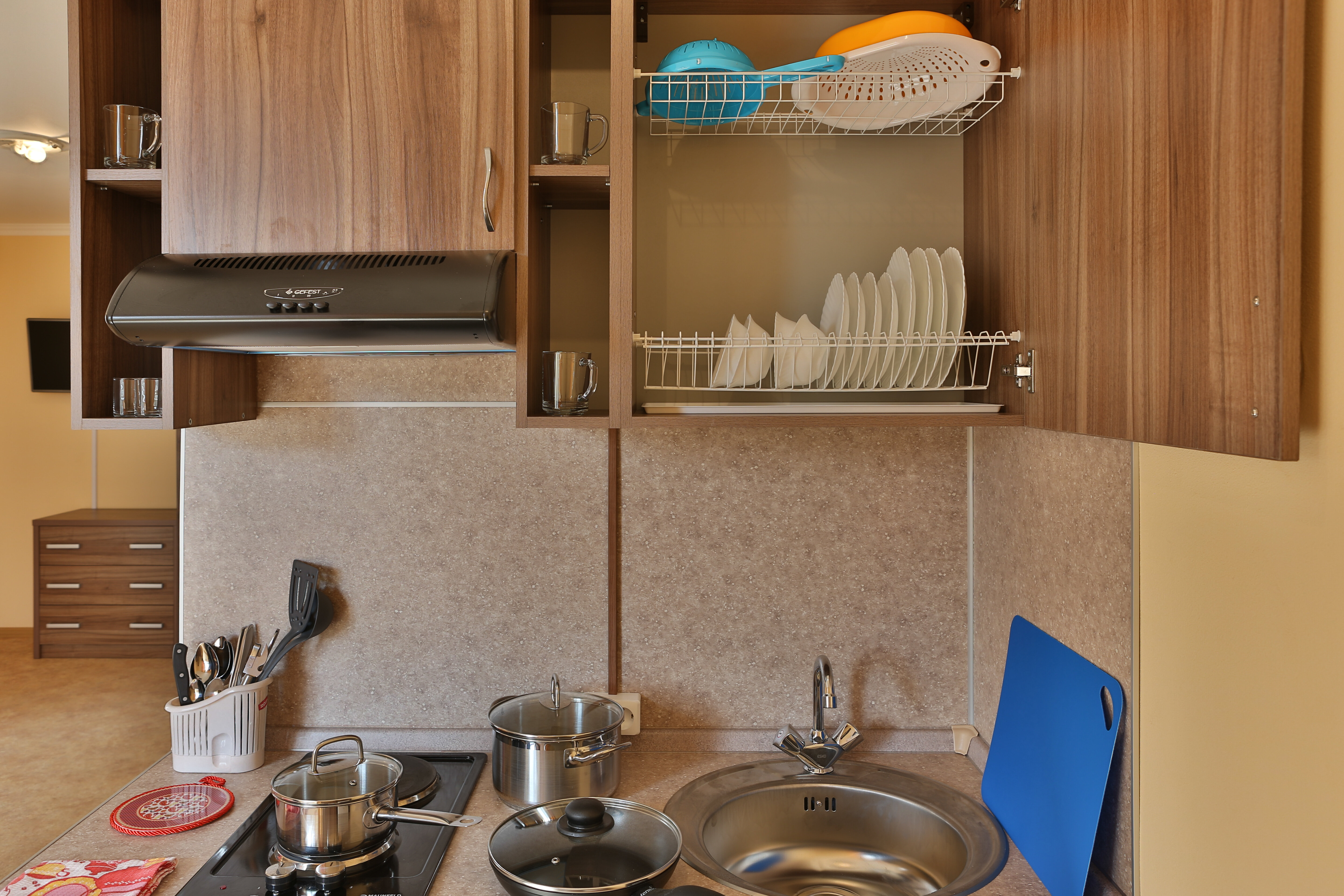 Двухместный номер с кухней и кроватью king-size