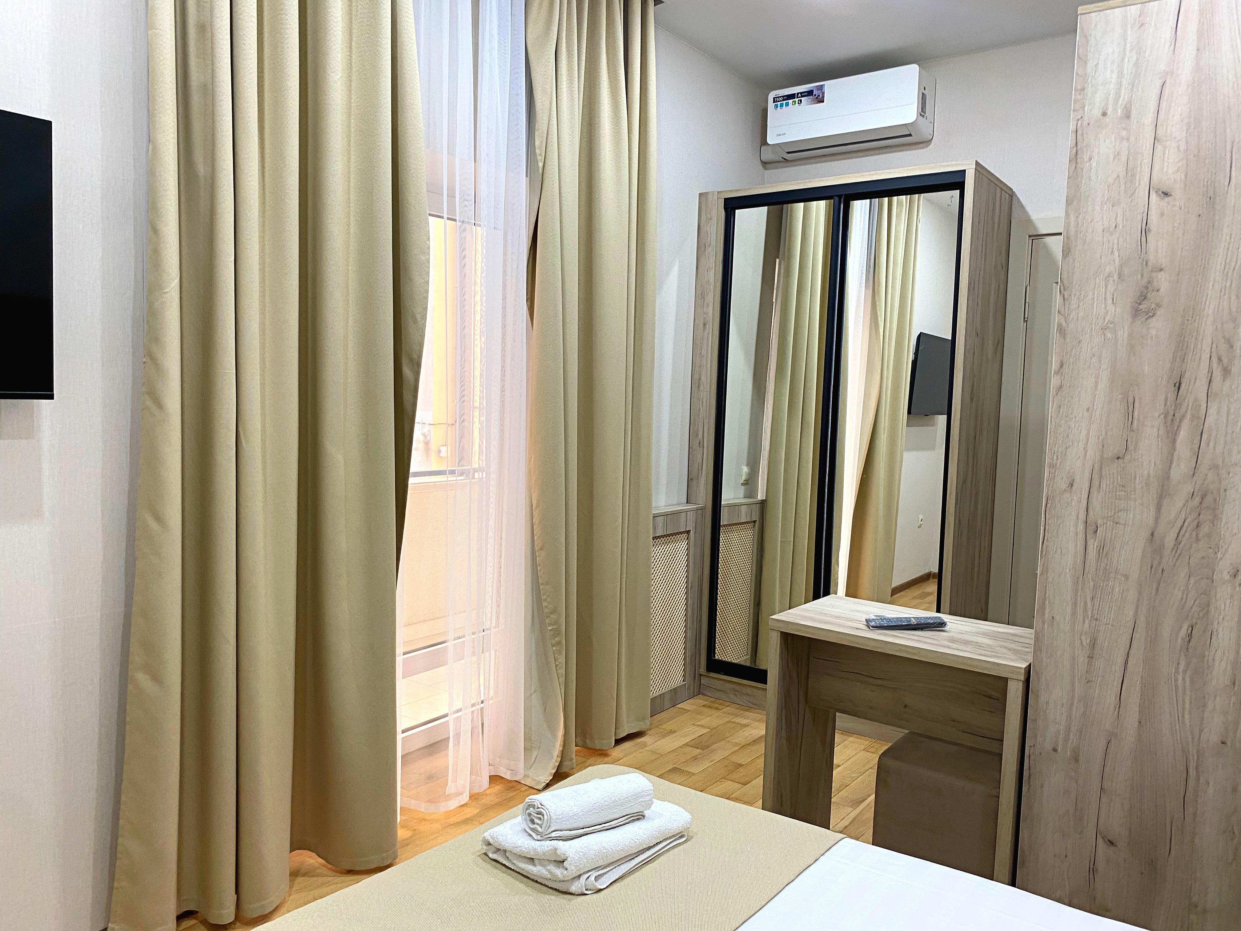 Двухместный номер с 1 кроватью и балконом