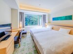 Двухместный номер во внутреннем дворе в новом здании Aqua Square в Atami Korakuen Hotel