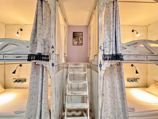 Bed In 6 Bed Female Dormitory Room