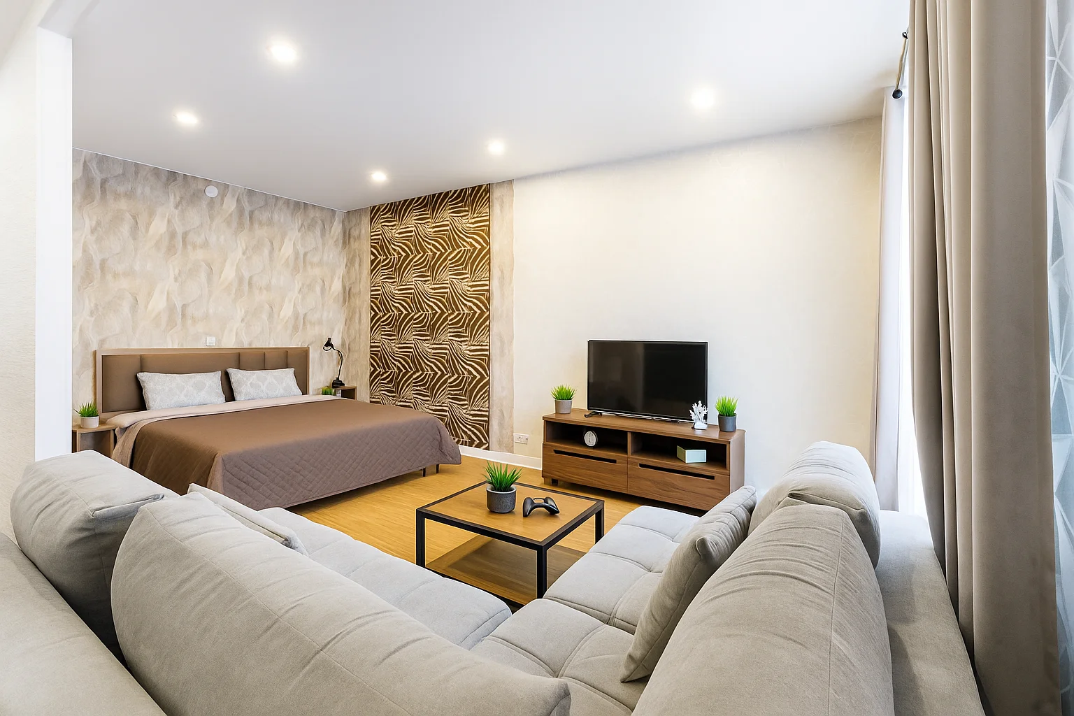 Cемейный номер с собственной ванной комнатой