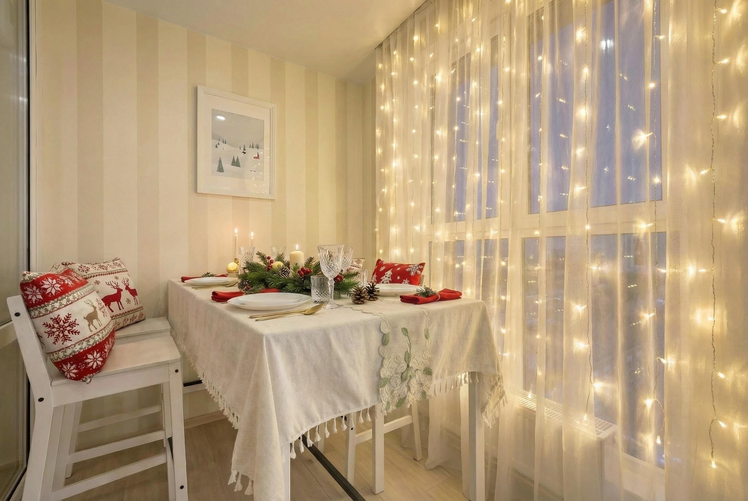 Уютные трёхкомнатные апартаменты с двумя спальнями и гостиной (вид на город с 13-го этажа).