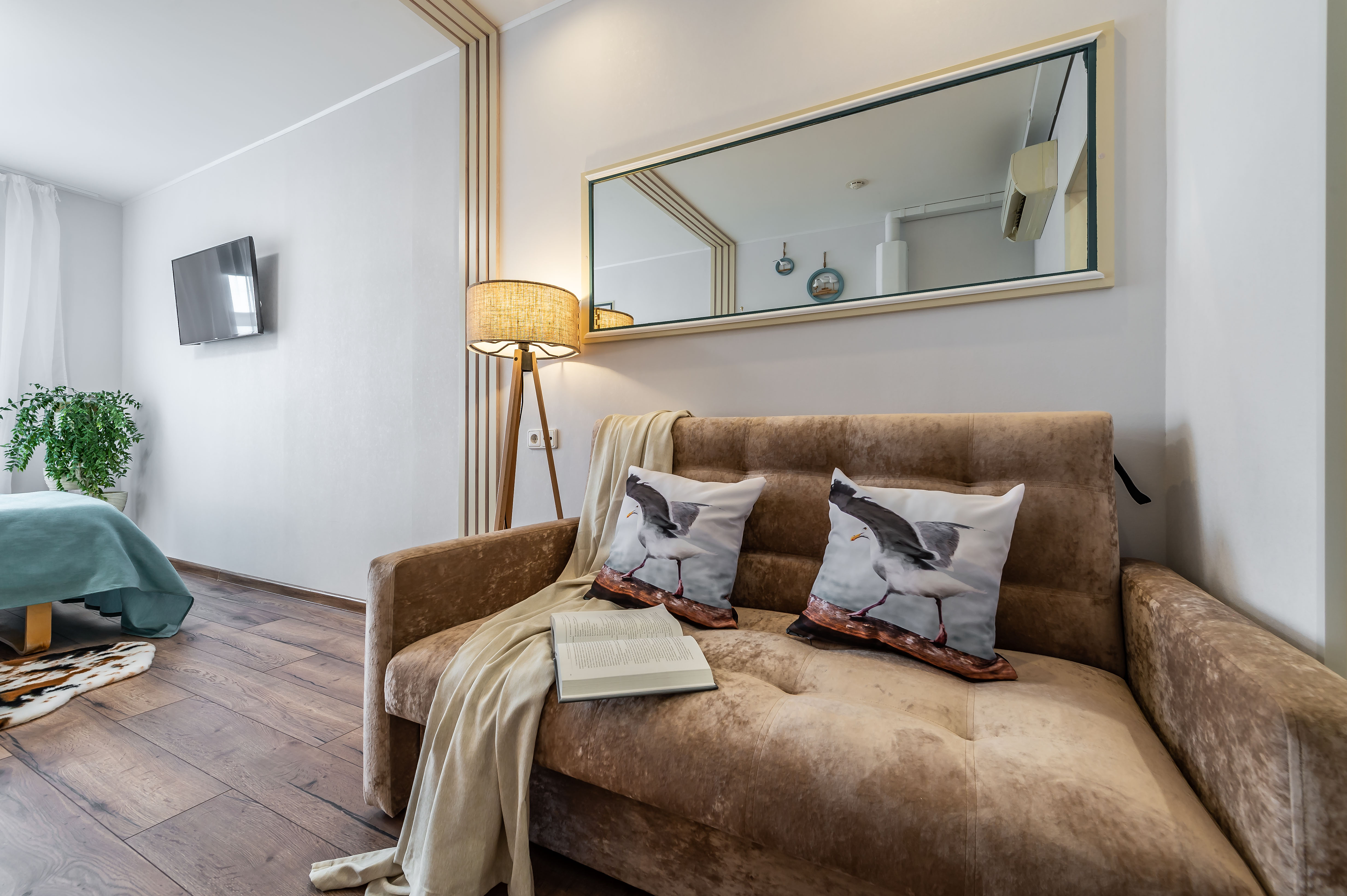 Четырёхместный апартамент с кухней 26м