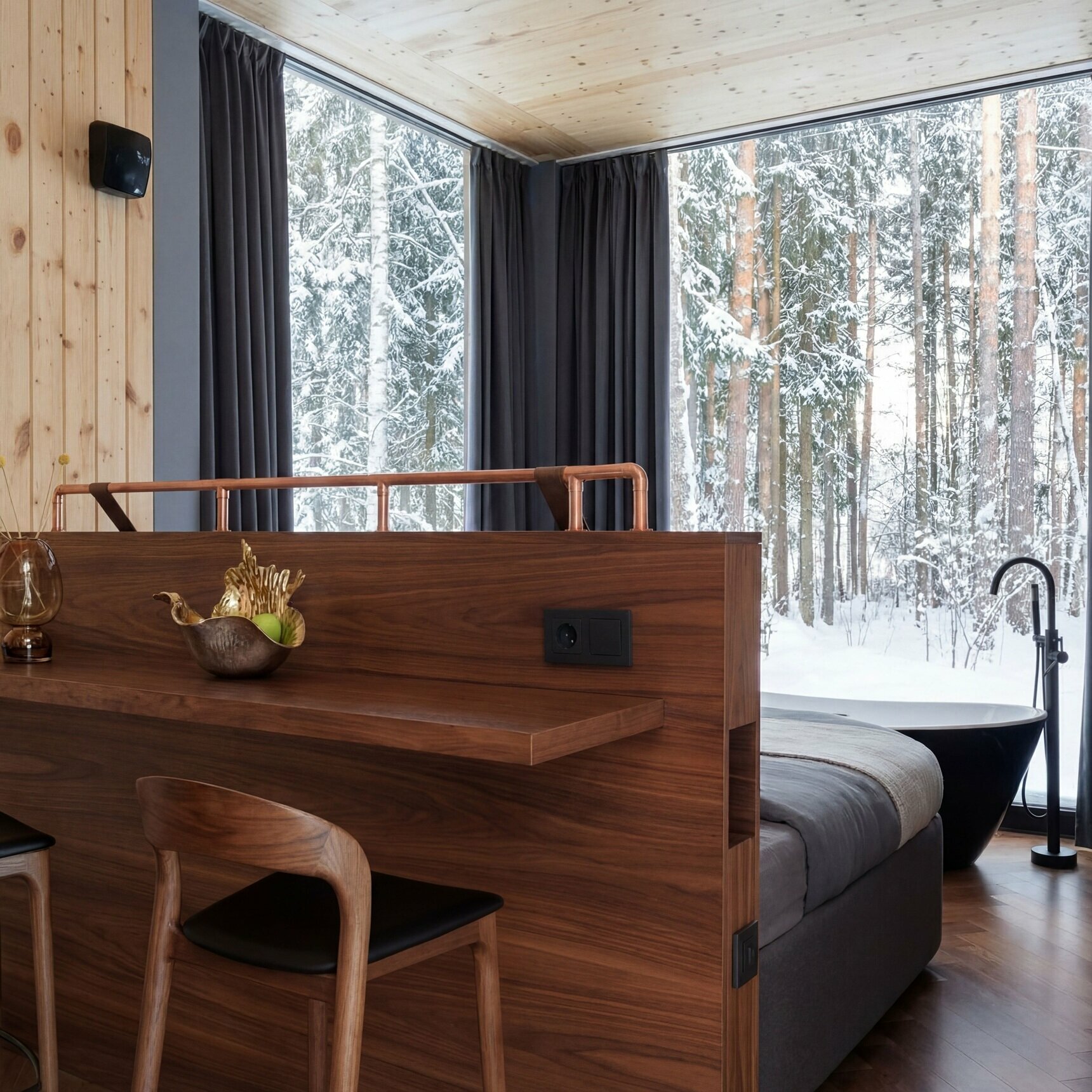 Куб Аквариум с ванной