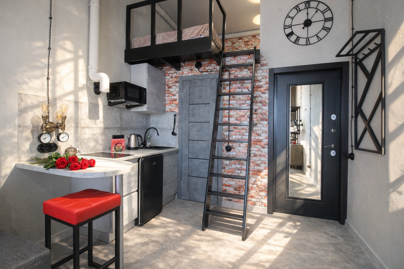 Двухуровневый номер-студия