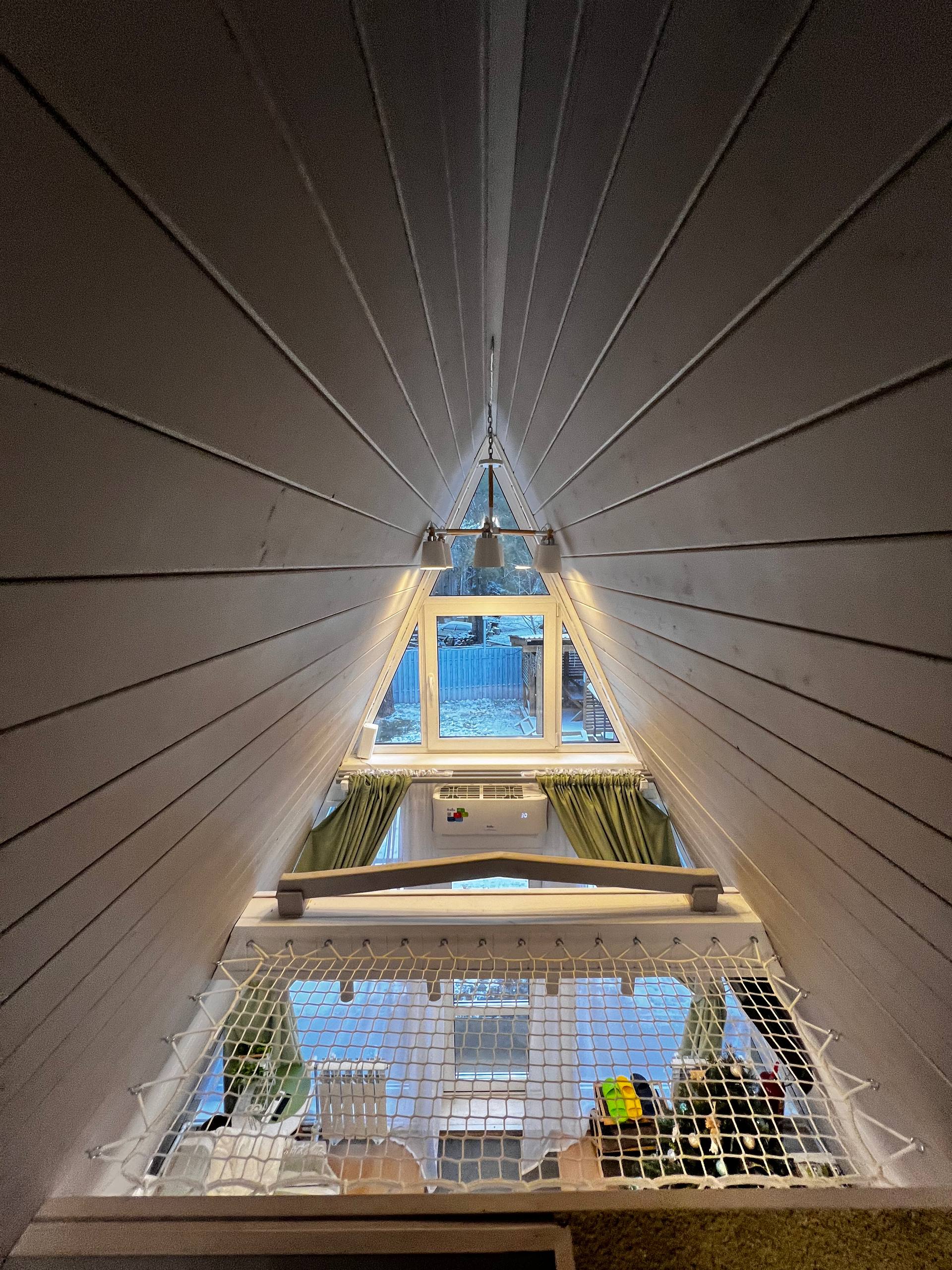 А-фрейм дом с сибирским чаном и баней (стоимость указана за дом)