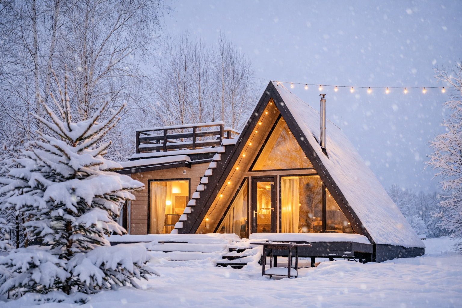 Дом с балконом