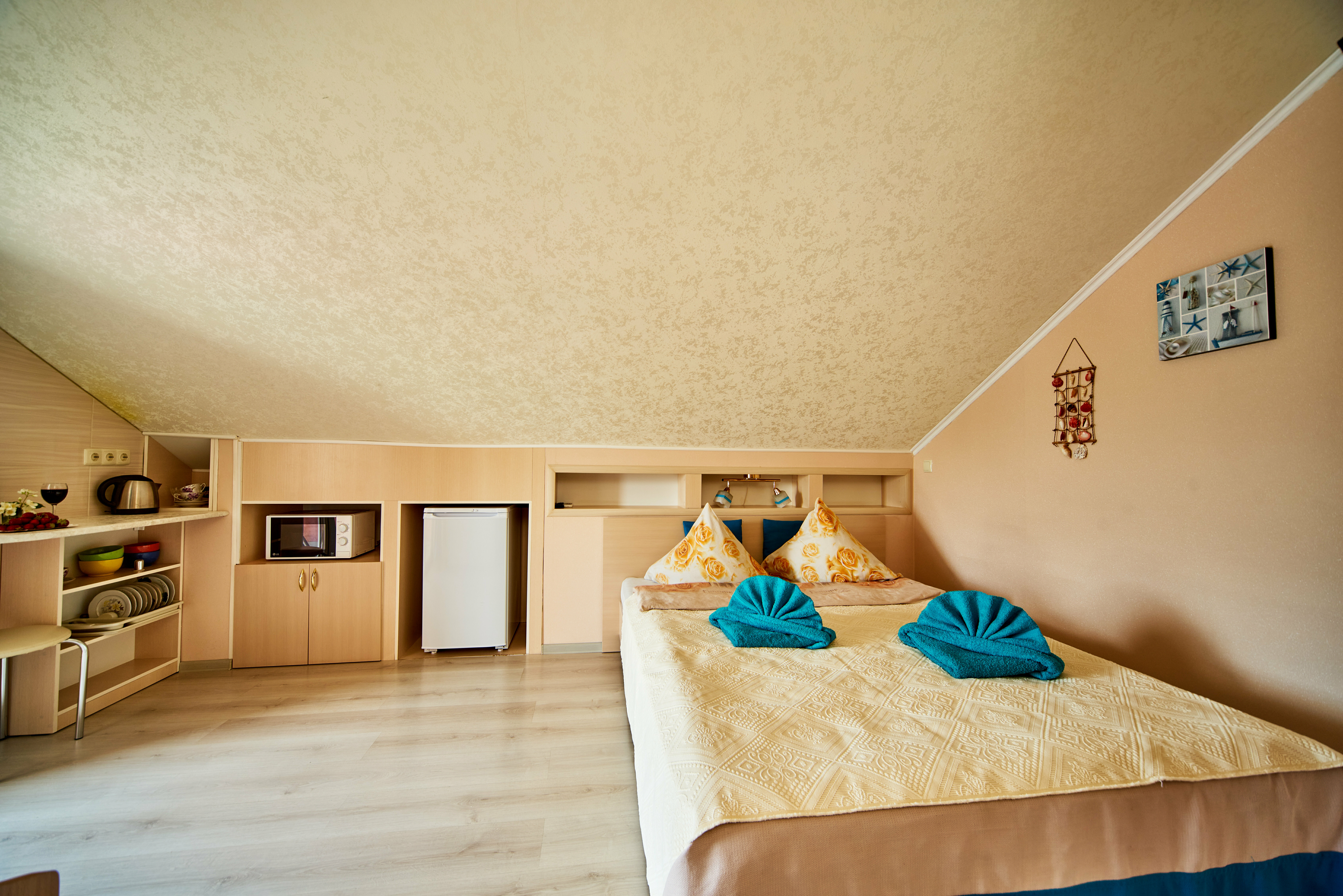 Двухместный номер с 1 кроватью и балконом, вид на море