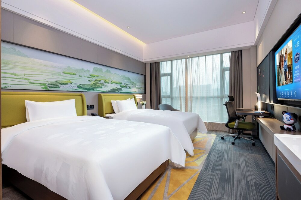 Comfort Twin Room, 2 Double Beds, Private Bathroom, Courtyard View