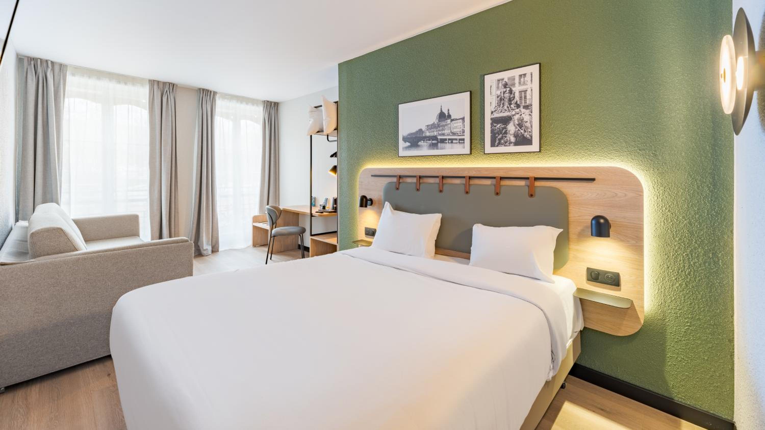 Standard Queen Room with One Sofa Bunk Bed