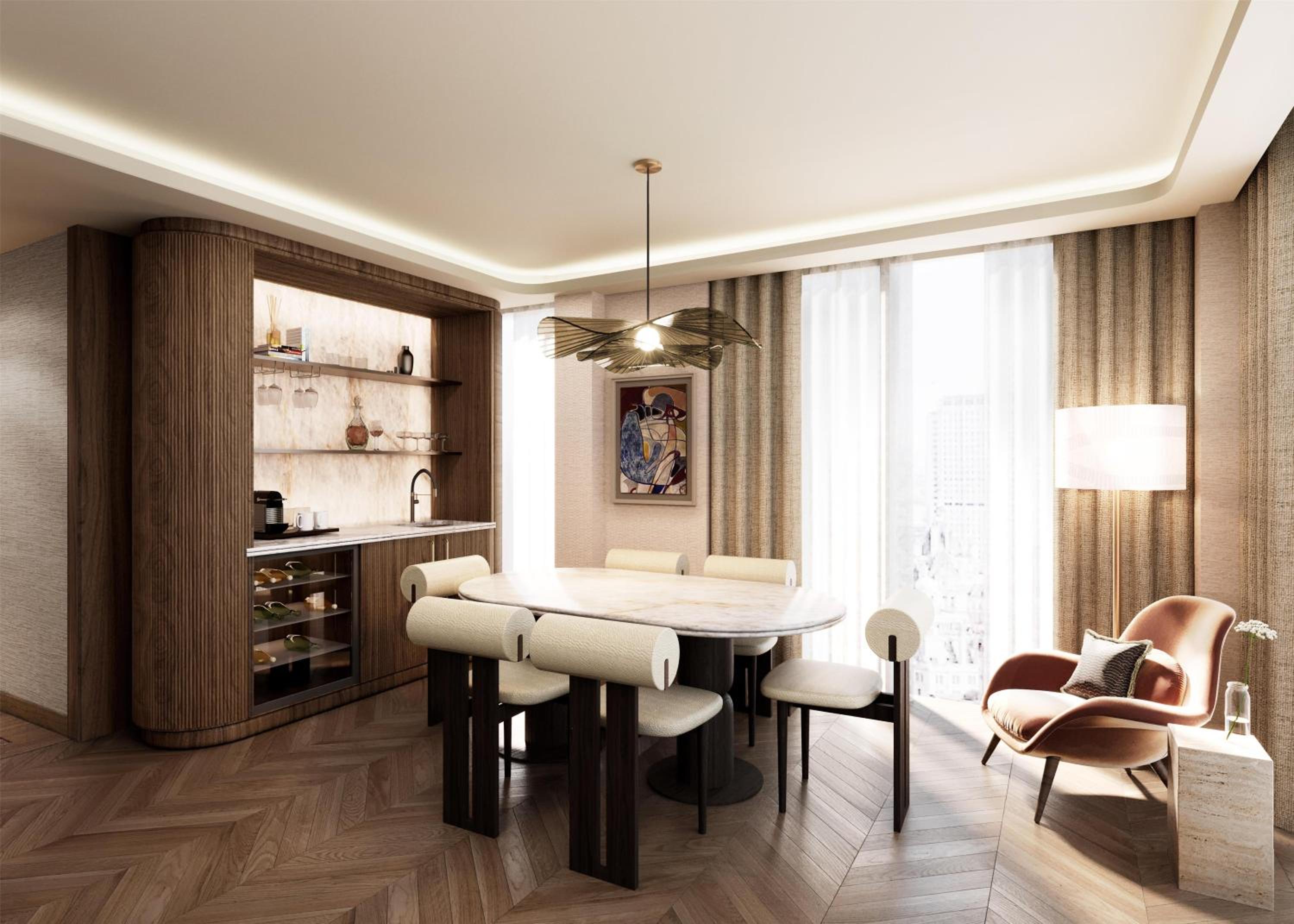 One-Bedroom King Suite with City View and Lounge Access