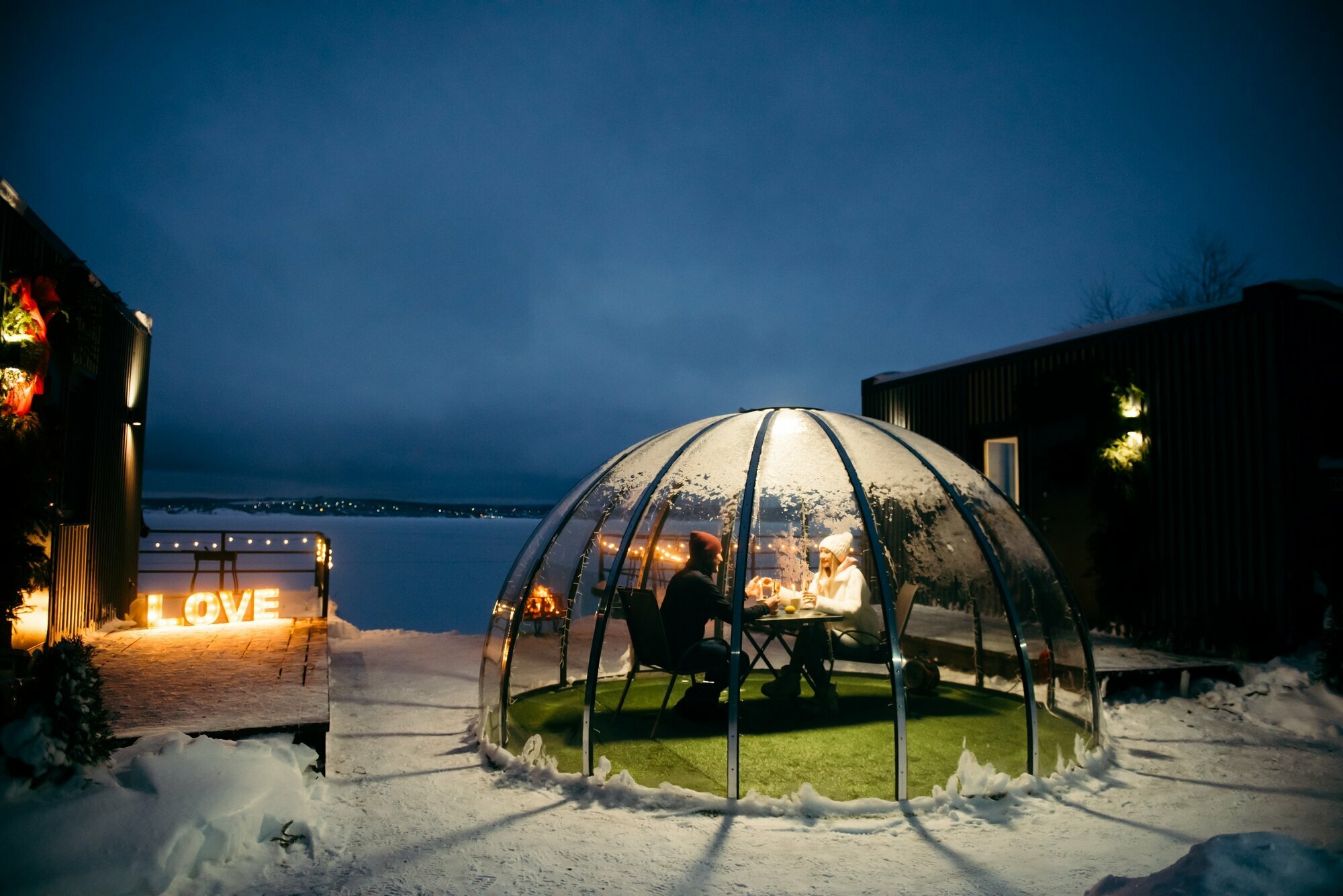 Двухместный номер с 1 кроватью и видом на озеро