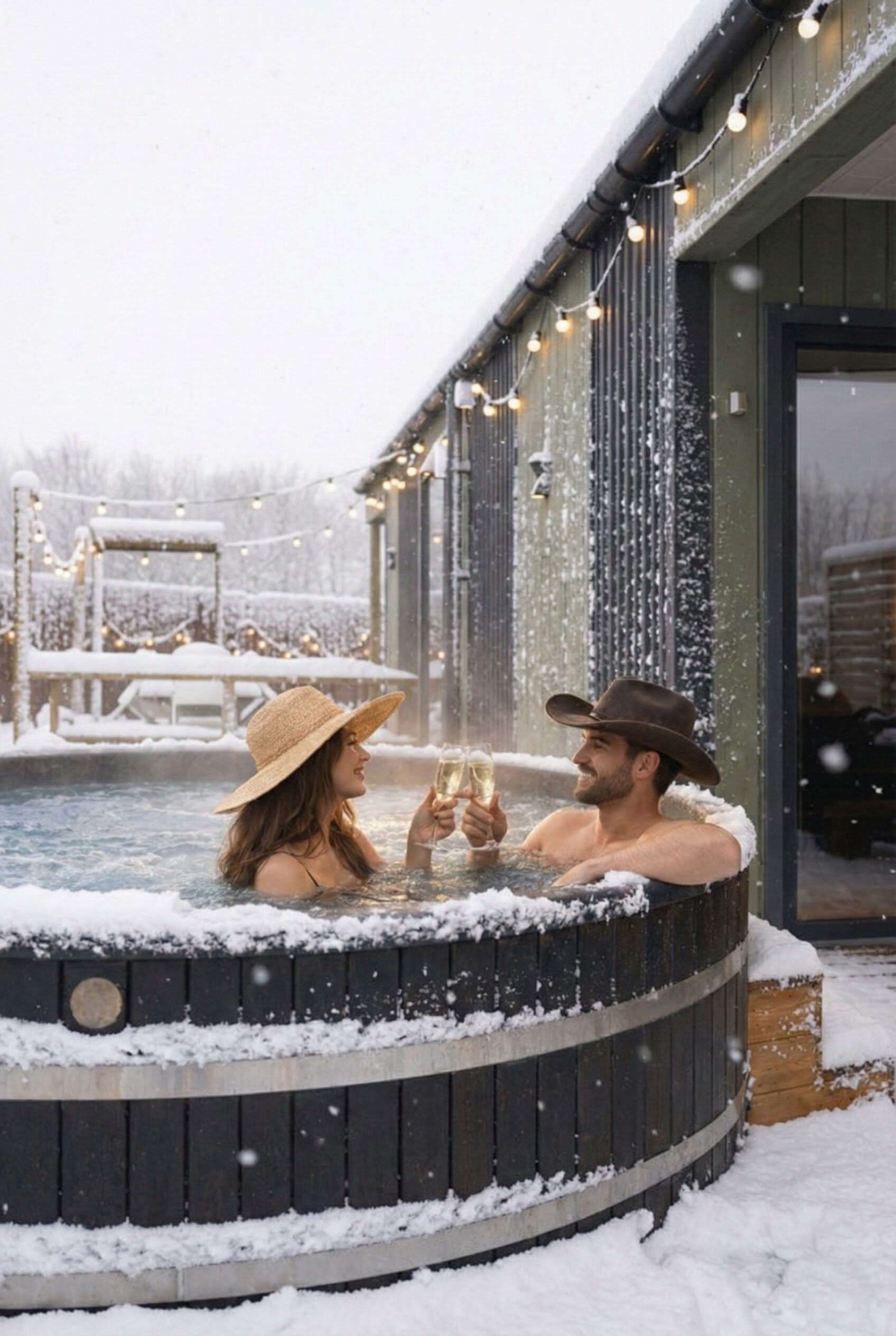 Лесной семейный коттедж с купелью