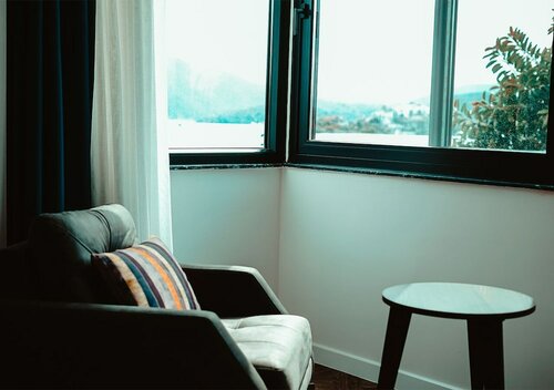 Трехместный номер «Классик», частичный вид на море в Deniz Hotel